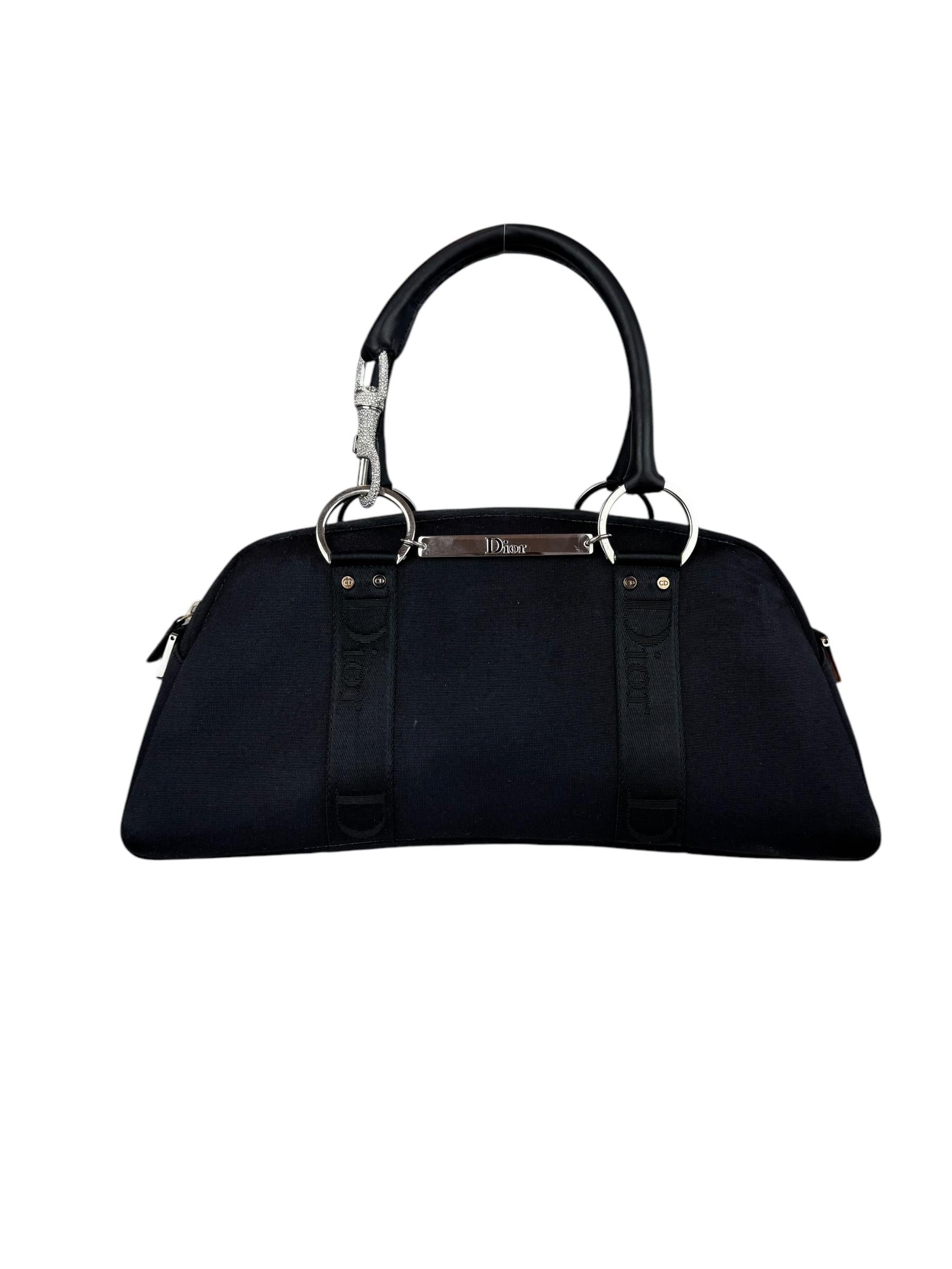 CHRISTIAN DIOR CRYSTAL HOOK BOWLING BAG