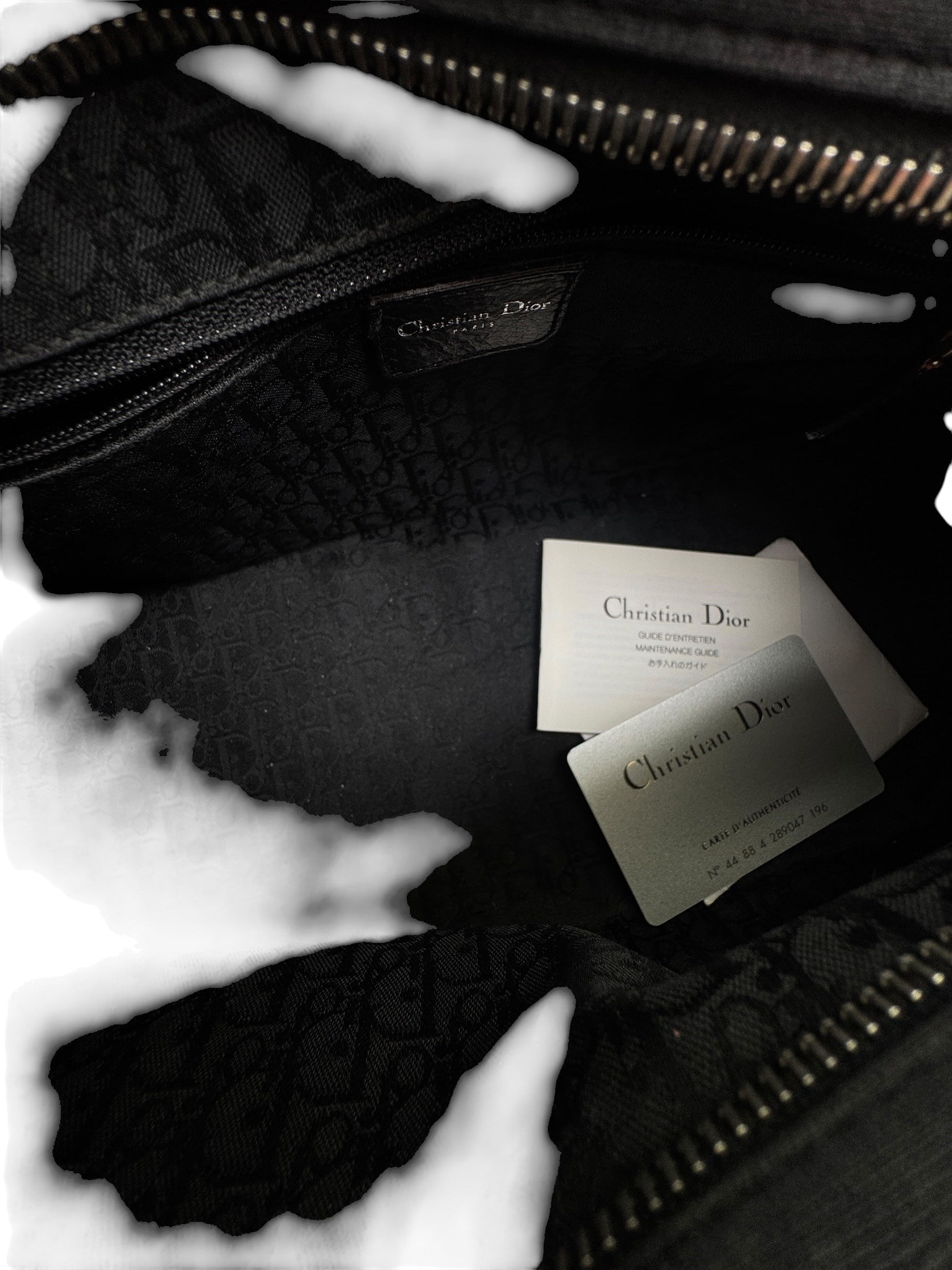 CHRISTIAN DIOR CRYSTAL HOOK BOWLING BAG
