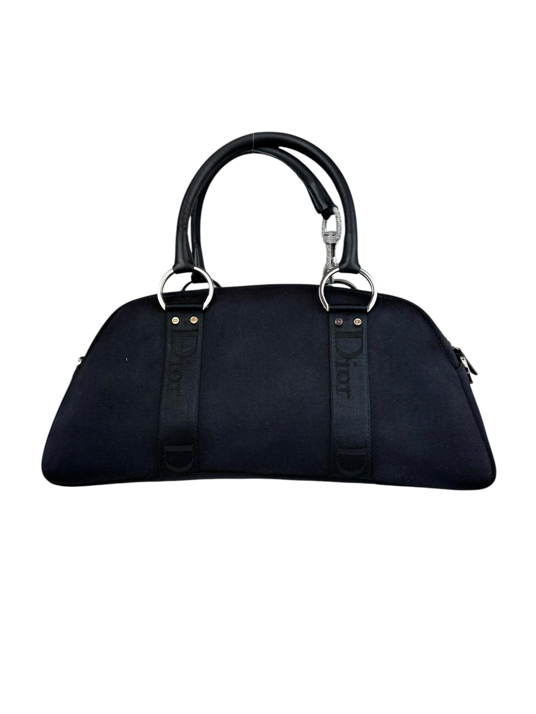CHRISTIAN DIOR CRYSTAL HOOK BOWLING BAG