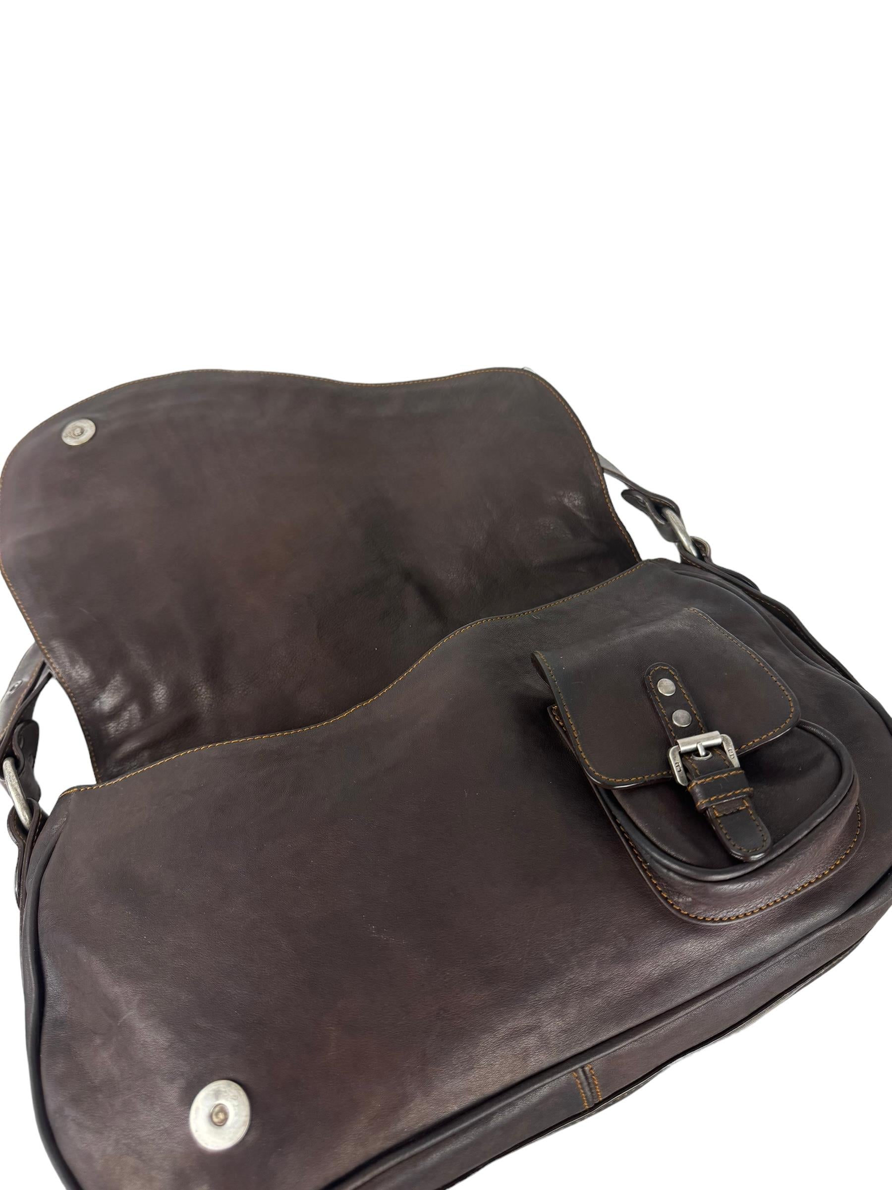 CHRISTIAN DIOR GAUCHE SADDLE BAG