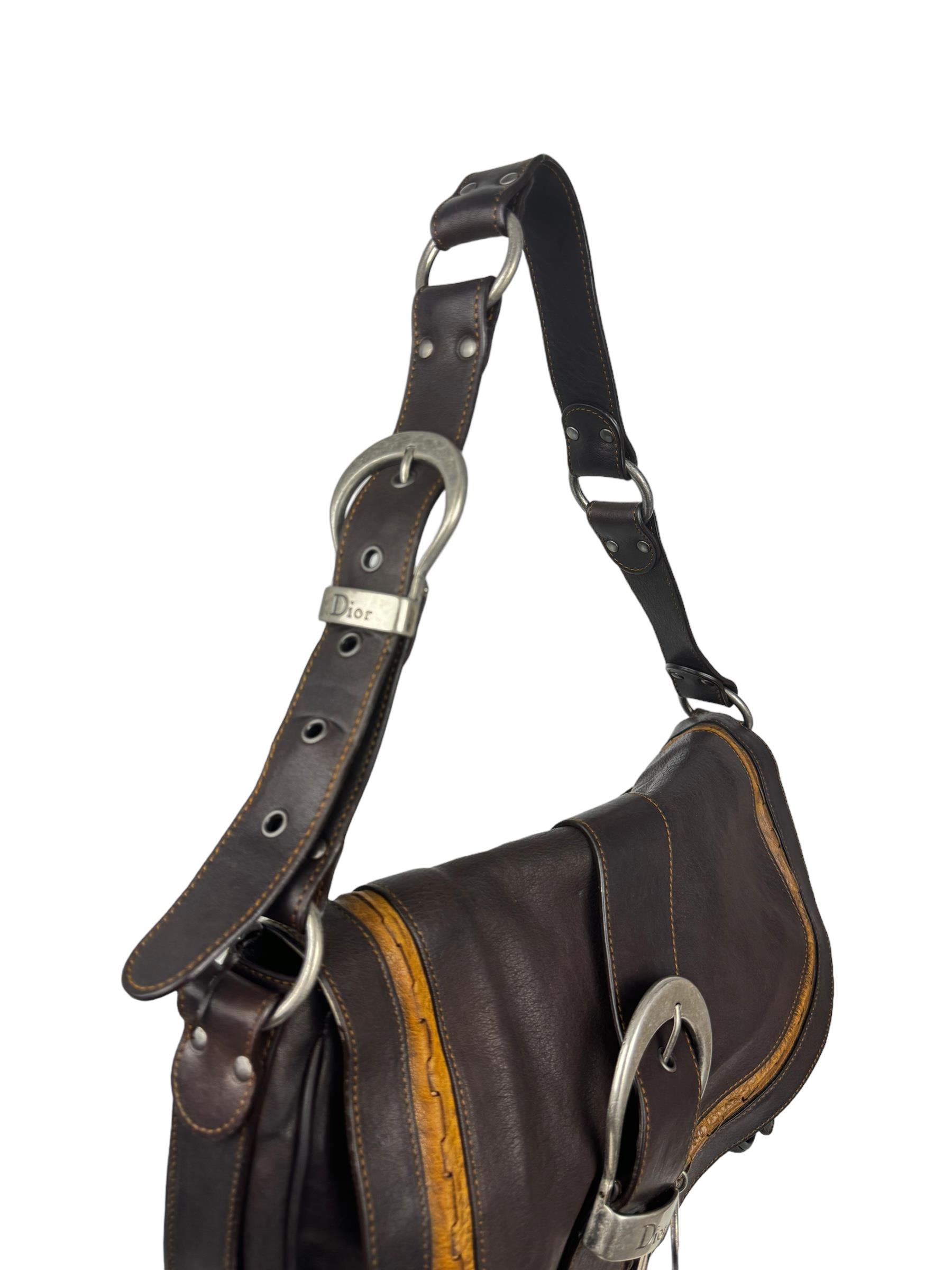 CHRISTIAN DIOR GAUCHE SADDLE BAG