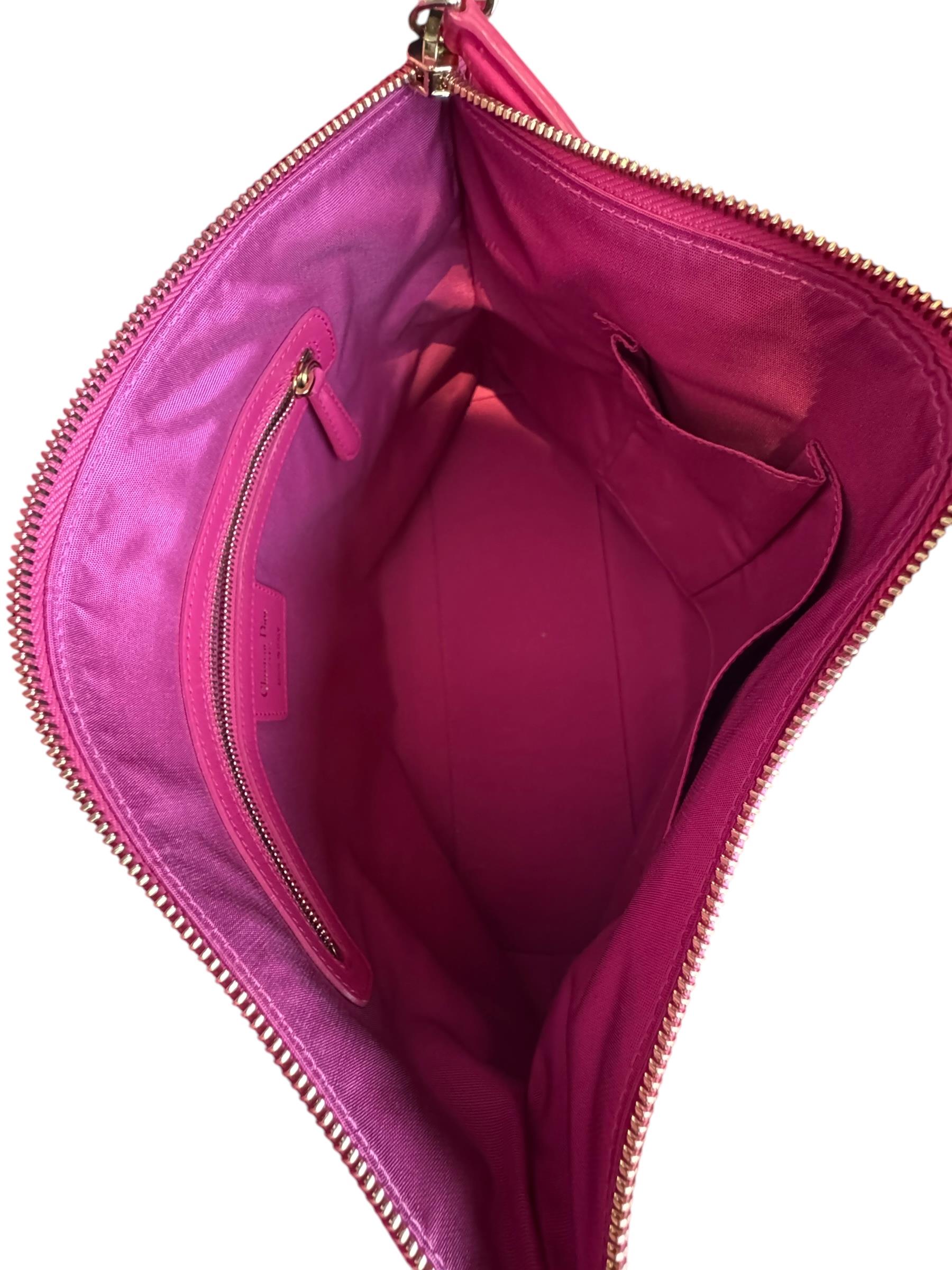 CHRISTIAN DIOR GRANVILLE PINK CANNAGE TOTE BAG