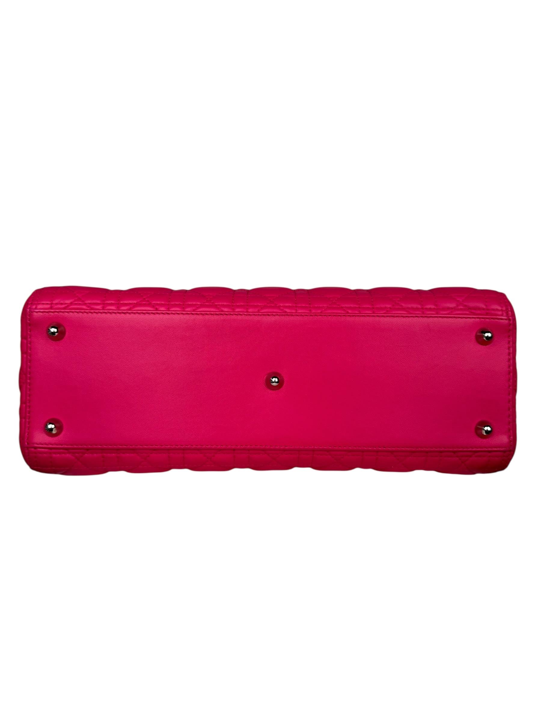 CHRISTIAN DIOR LARGE LADY DIOR BAG 