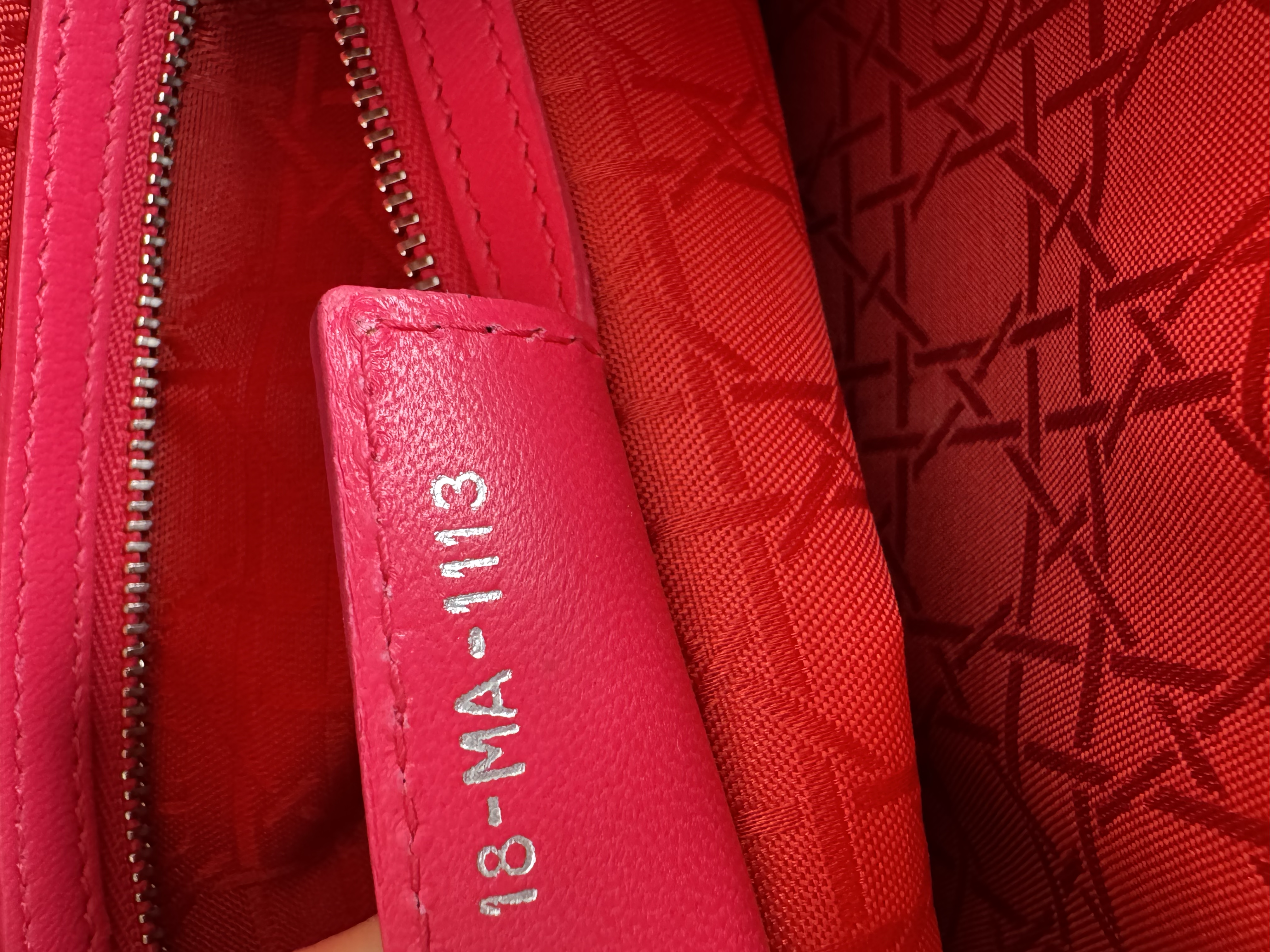 CHRISTIAN DIOR LARGE LADY DIOR BAG 