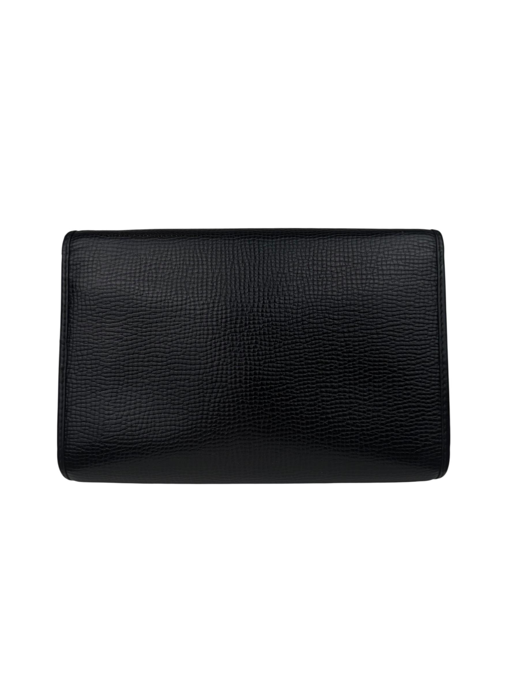 CHRISTIAN DIOR LEATHER MADALION CLUCTH BAG
