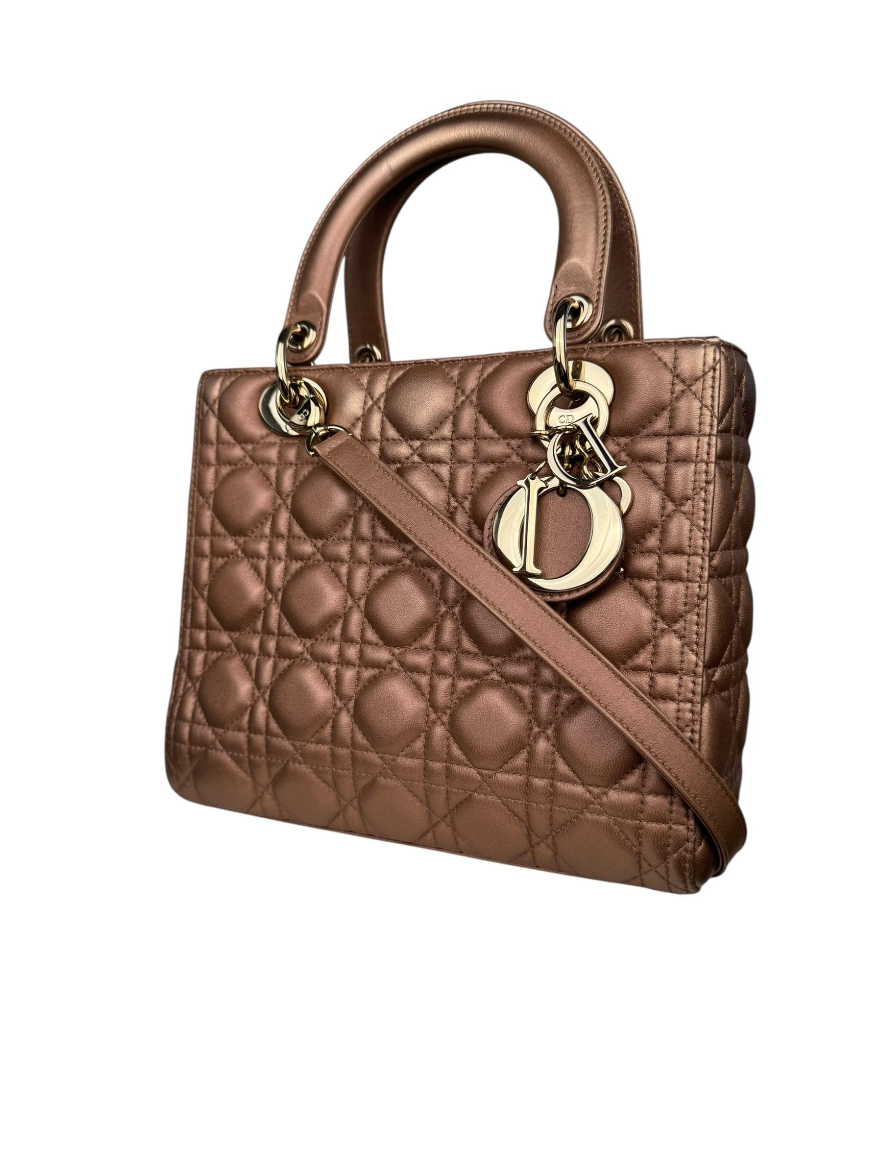 CHRISTIAN DIOR LIMITED EDITION MEDIUM LADY DIOR