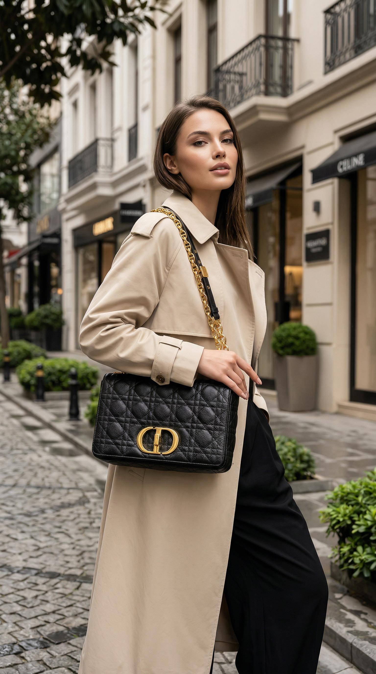 CHRISTIAN DIOR MEDIUM CARO BAG
