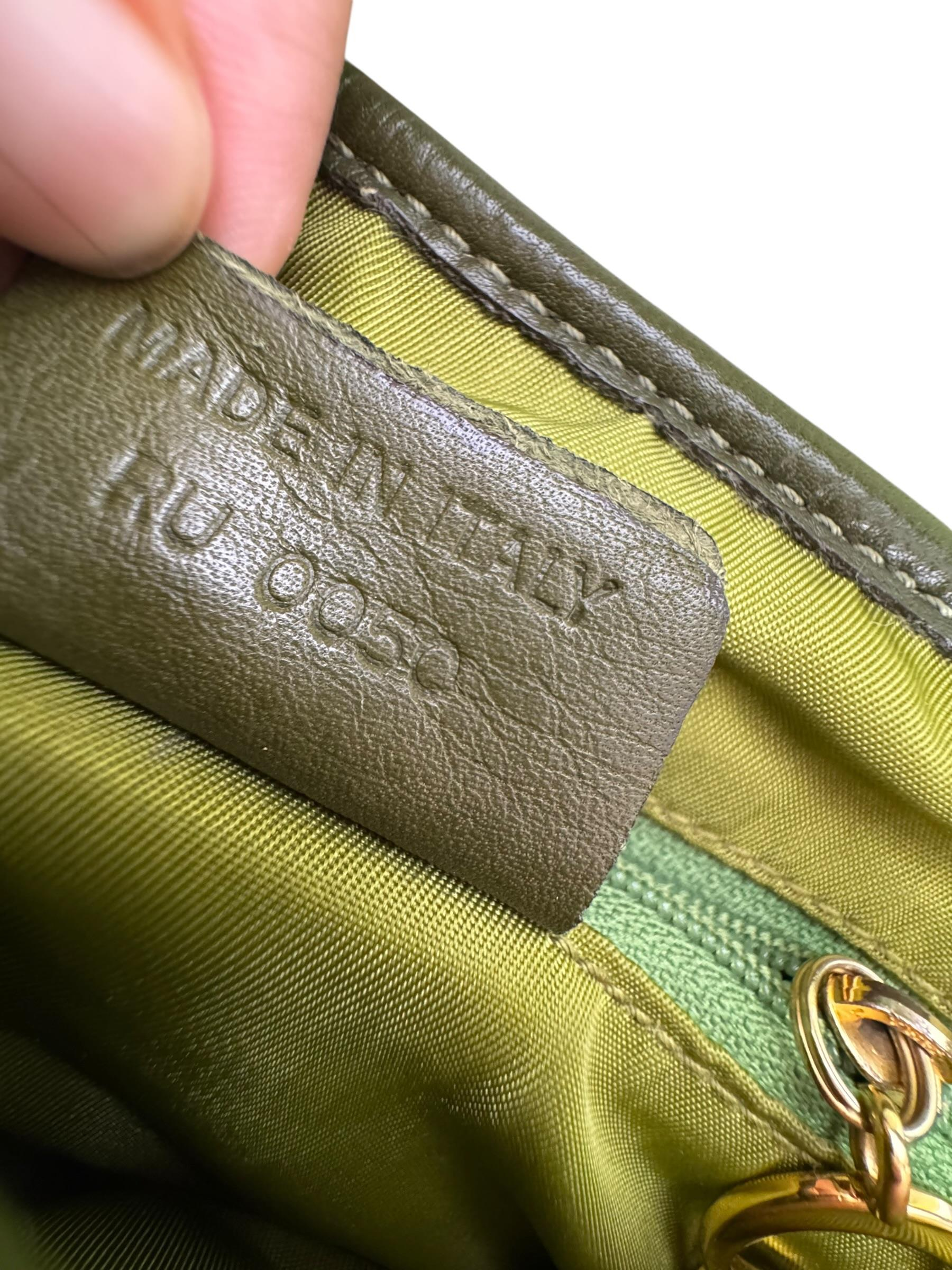 CHRISTIAN DIOR OSTRICH LEATHER SADDLE BAG