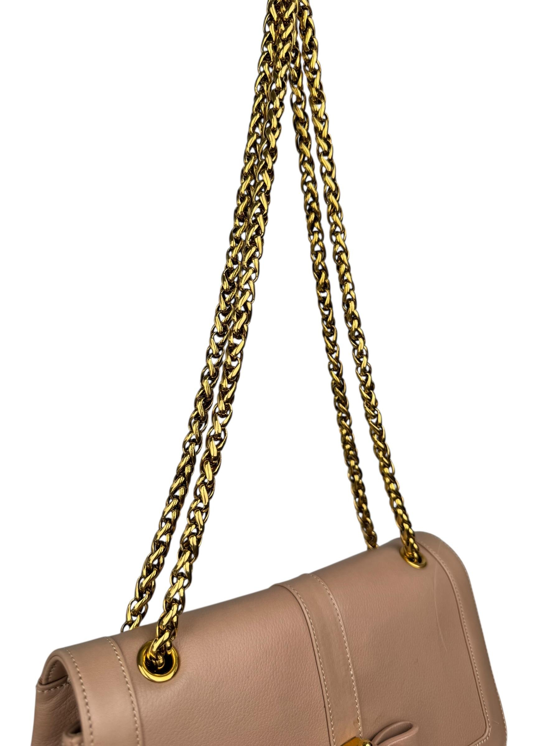 CHRISTIAN LOUBOUTIN LEATHER RIBBON SHOULDER BAG