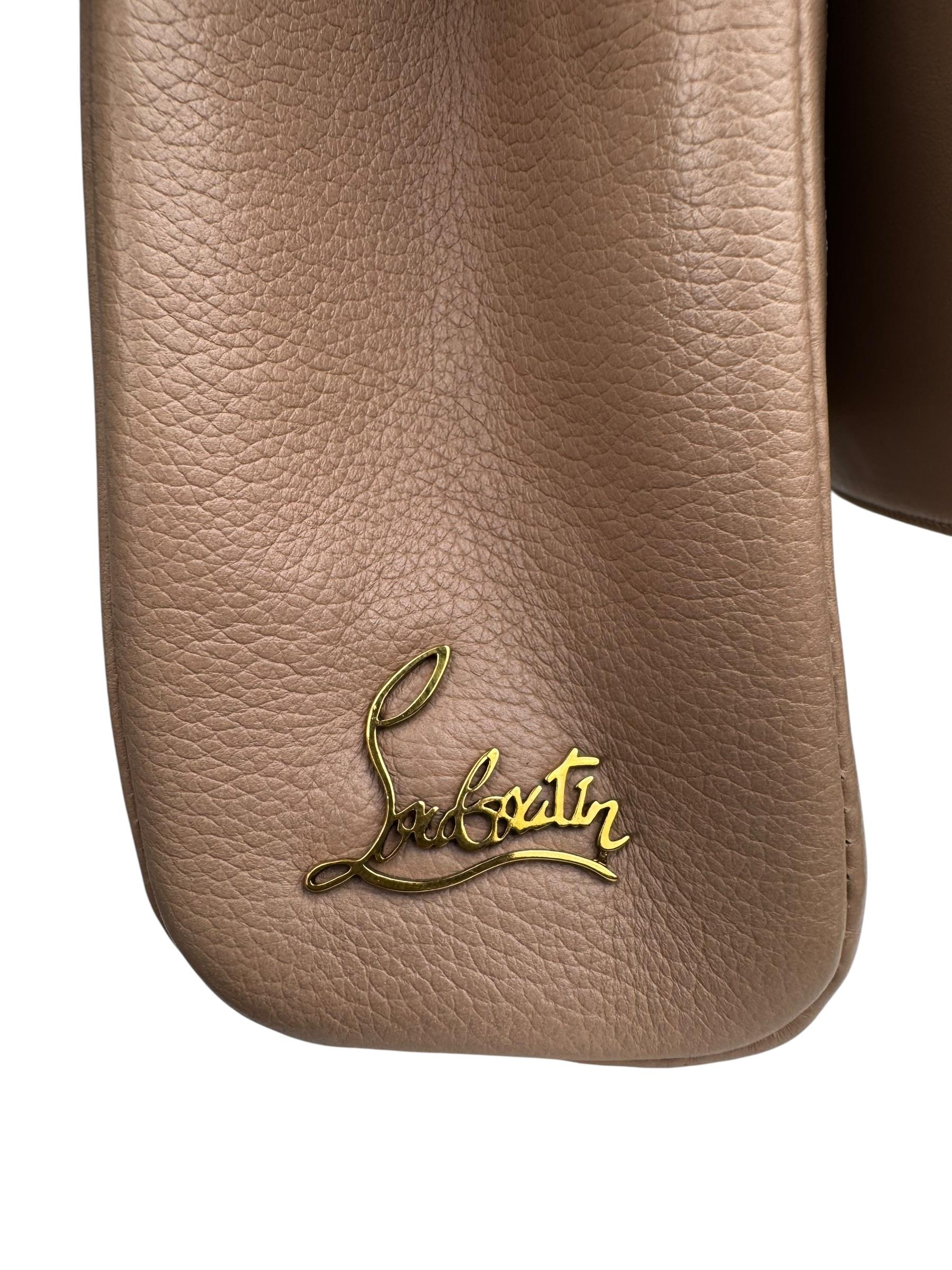 CHRISTIAN LOUBOUTIN LEATHER RIBBON SHOULDER BAG
