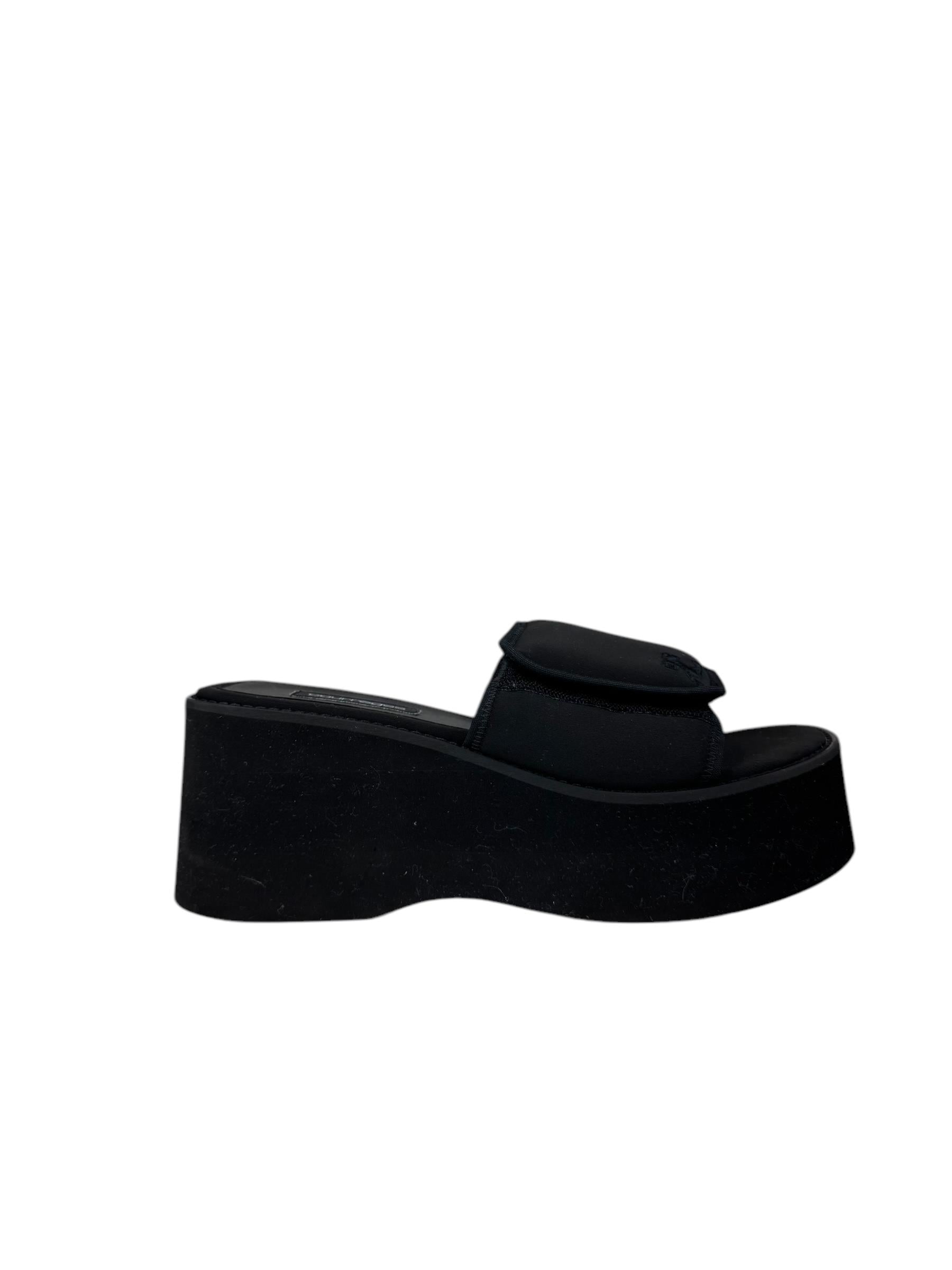 COUREGES BLACK HEELED MULES