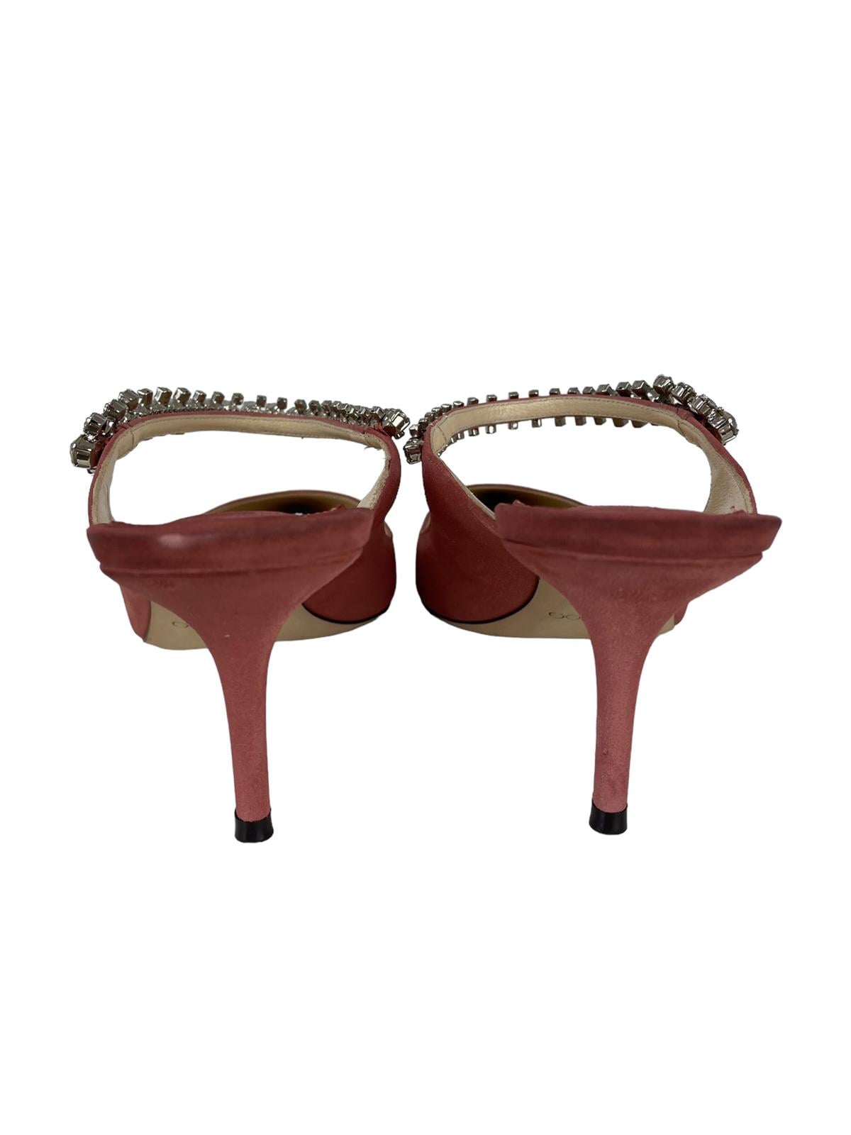 CRYSTAL STRAP HEELS
