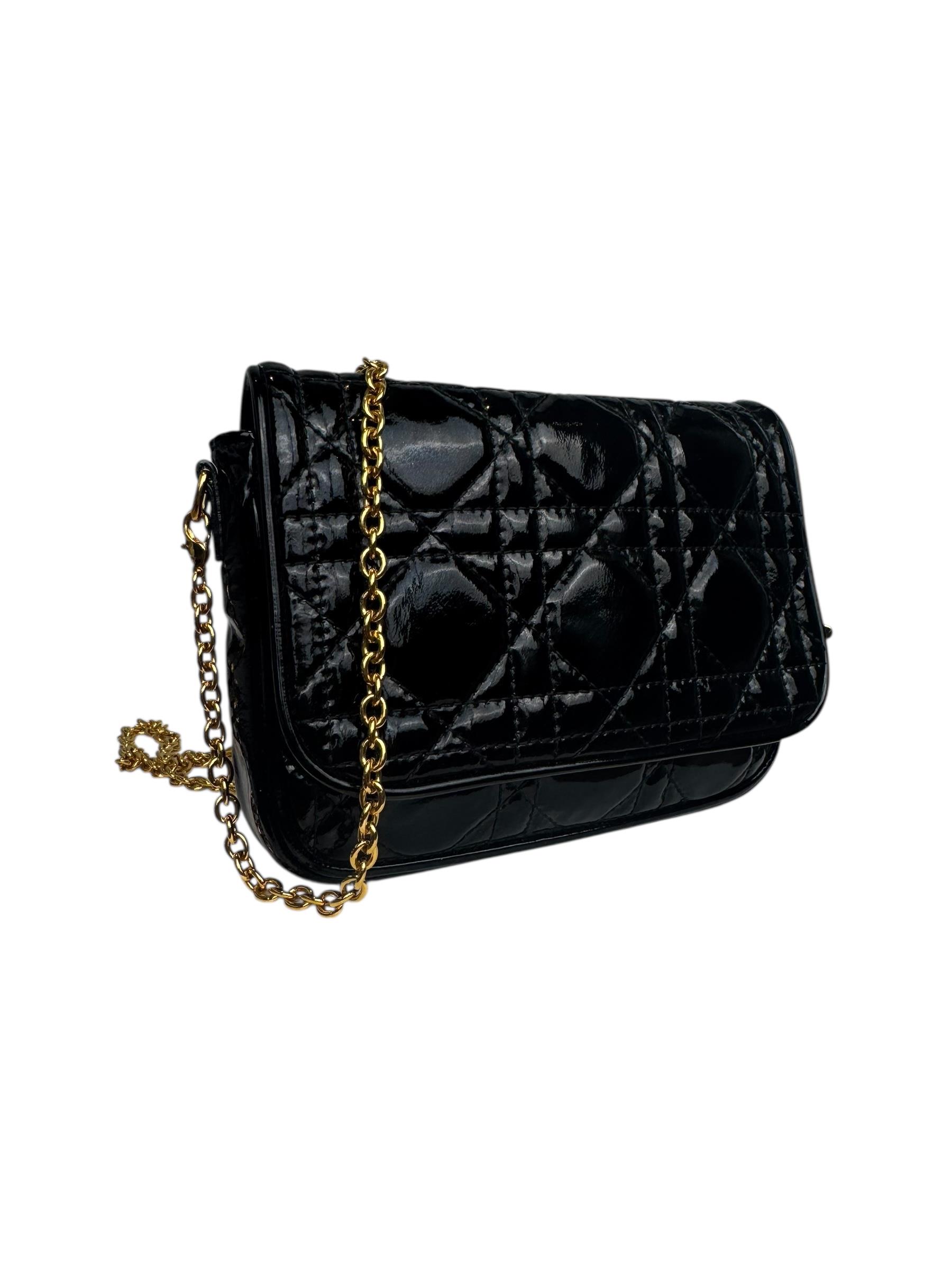 DIOR CANNAGE MINI  LADY DIOR CHAIN CROSSBODY BAG