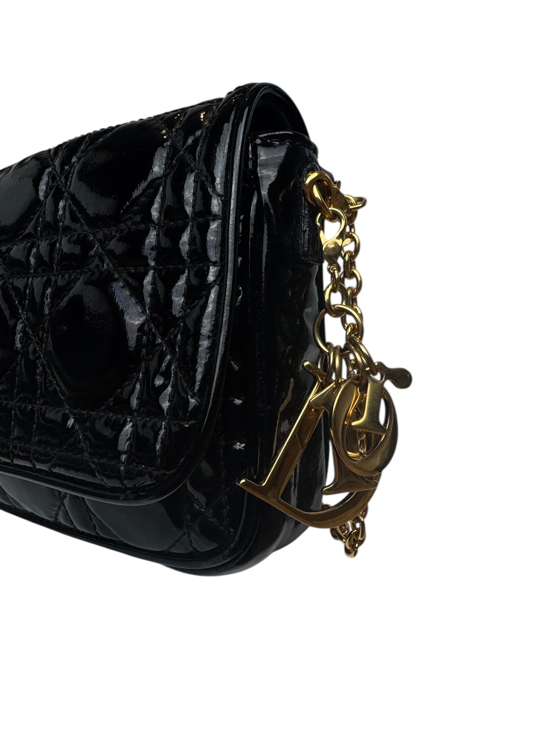 DIOR CANNAGE MINI  LADY DIOR CHAIN CROSSBODY BAG
