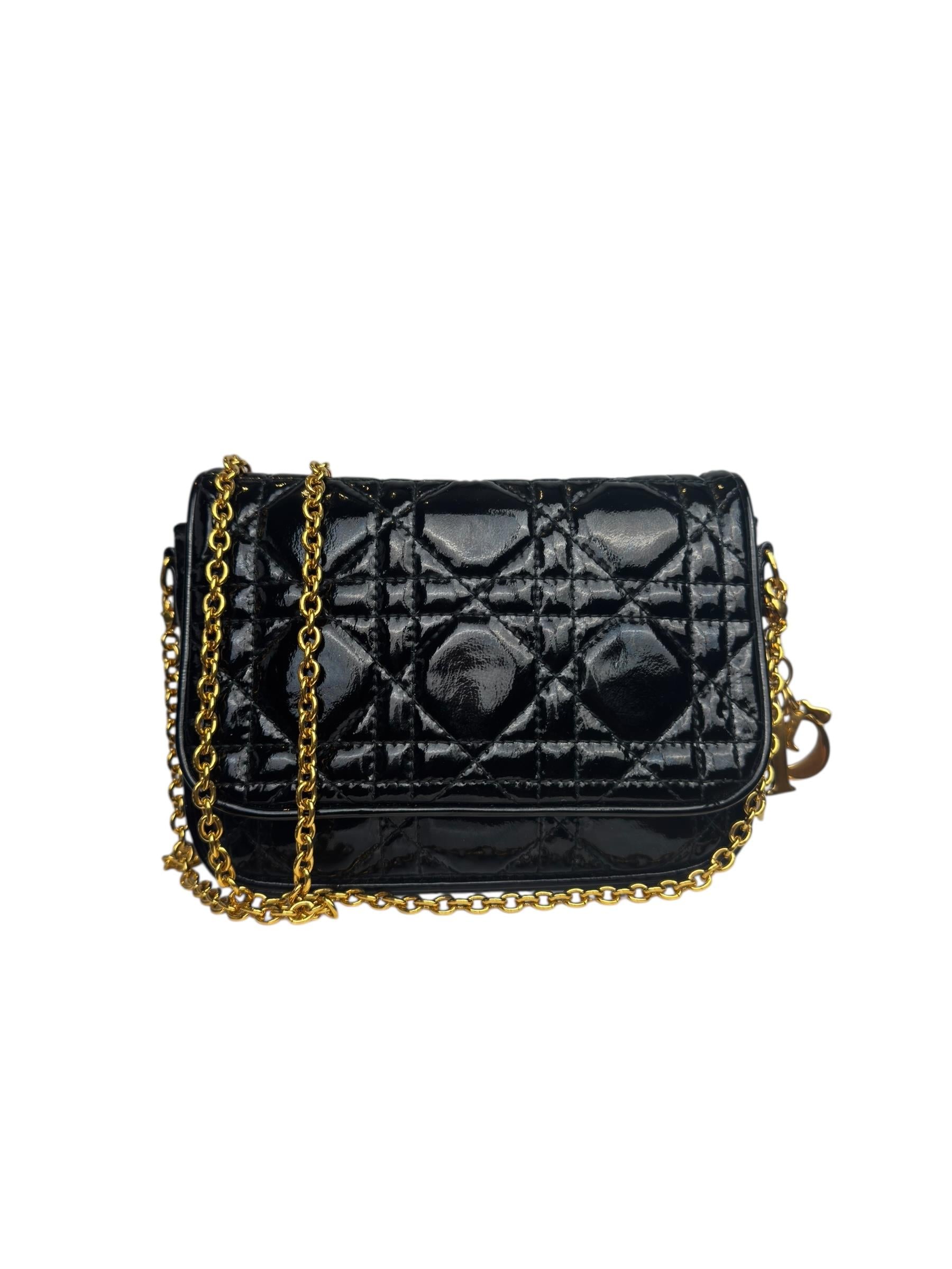 DIOR CANNAGE MINI  LADY DIOR CHAIN CROSSBODY BAG
