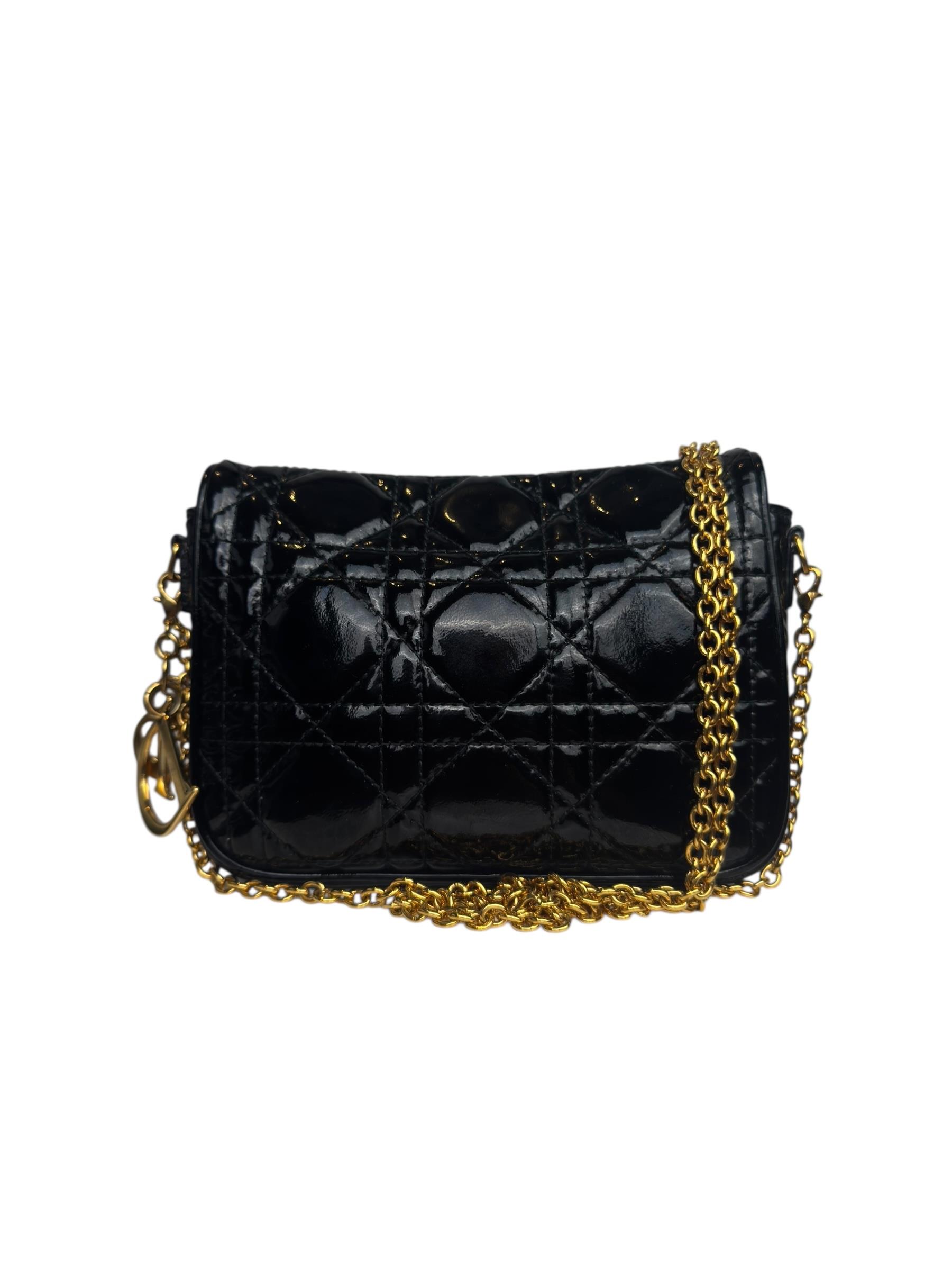 DIOR CANNAGE MINI  LADY DIOR CHAIN CROSSBODY BAG