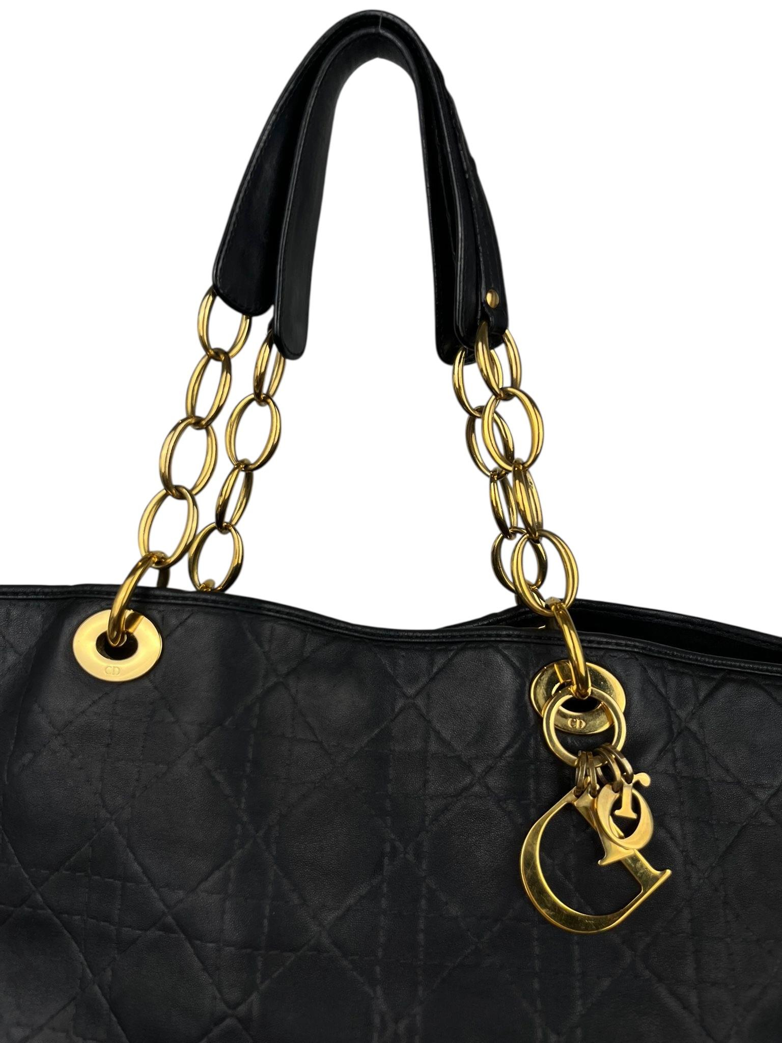DIOR LADY DIOR CANNAGE SHOPPING BAG