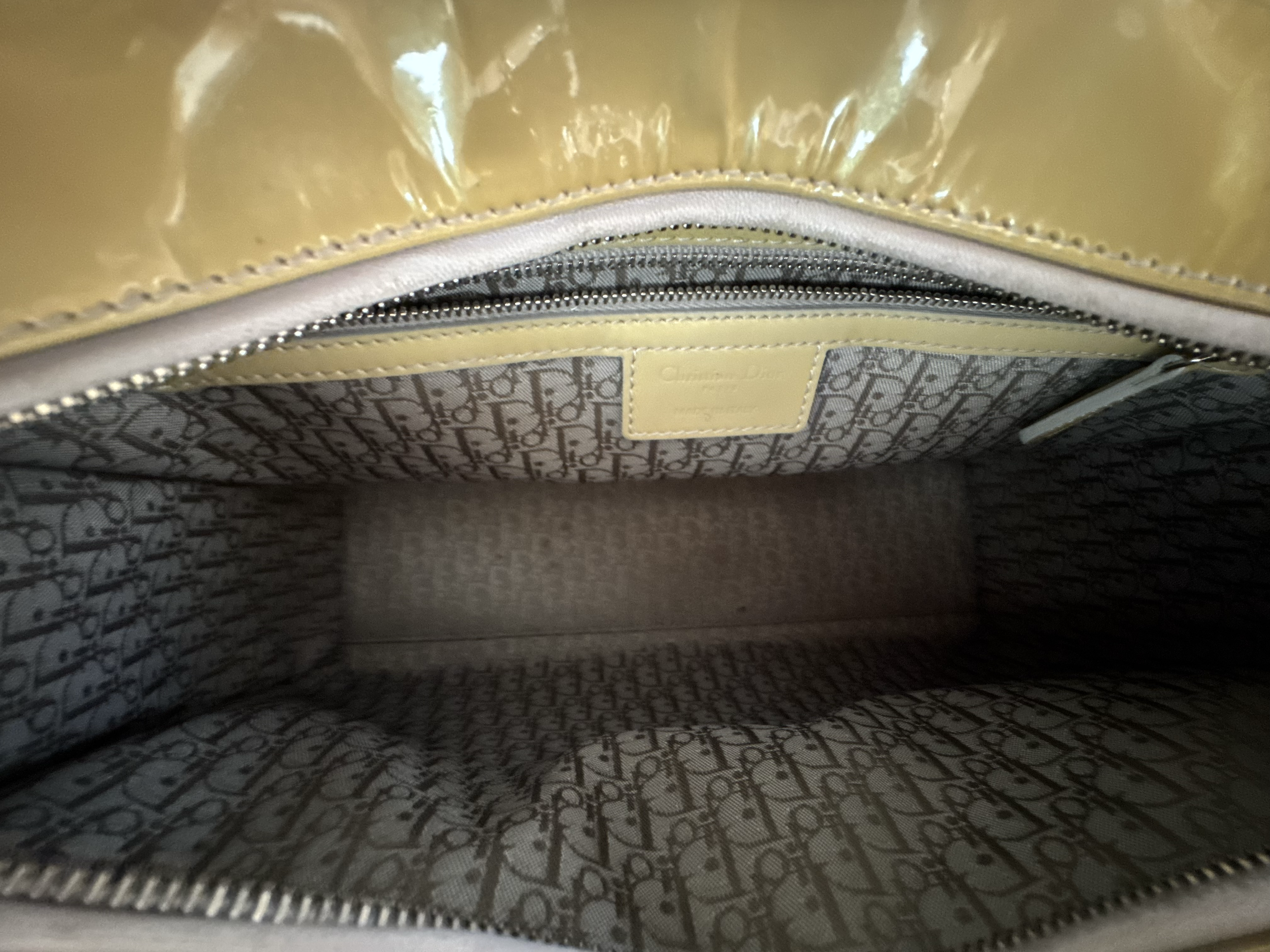 DIOR OLIVE GREEN LADY DIOR BAG 