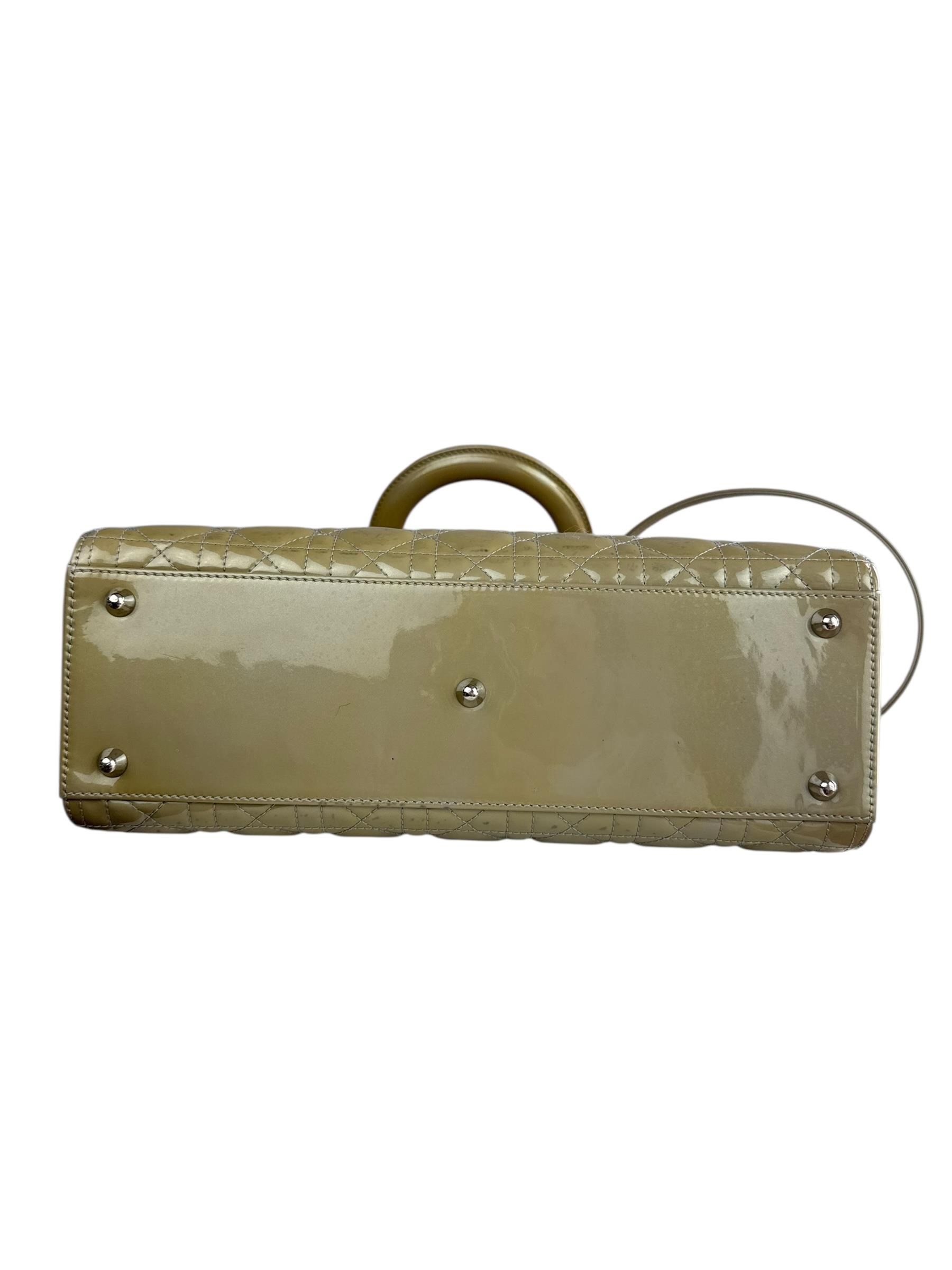DIOR OLIVE GREEN LADY DIOR BAG 