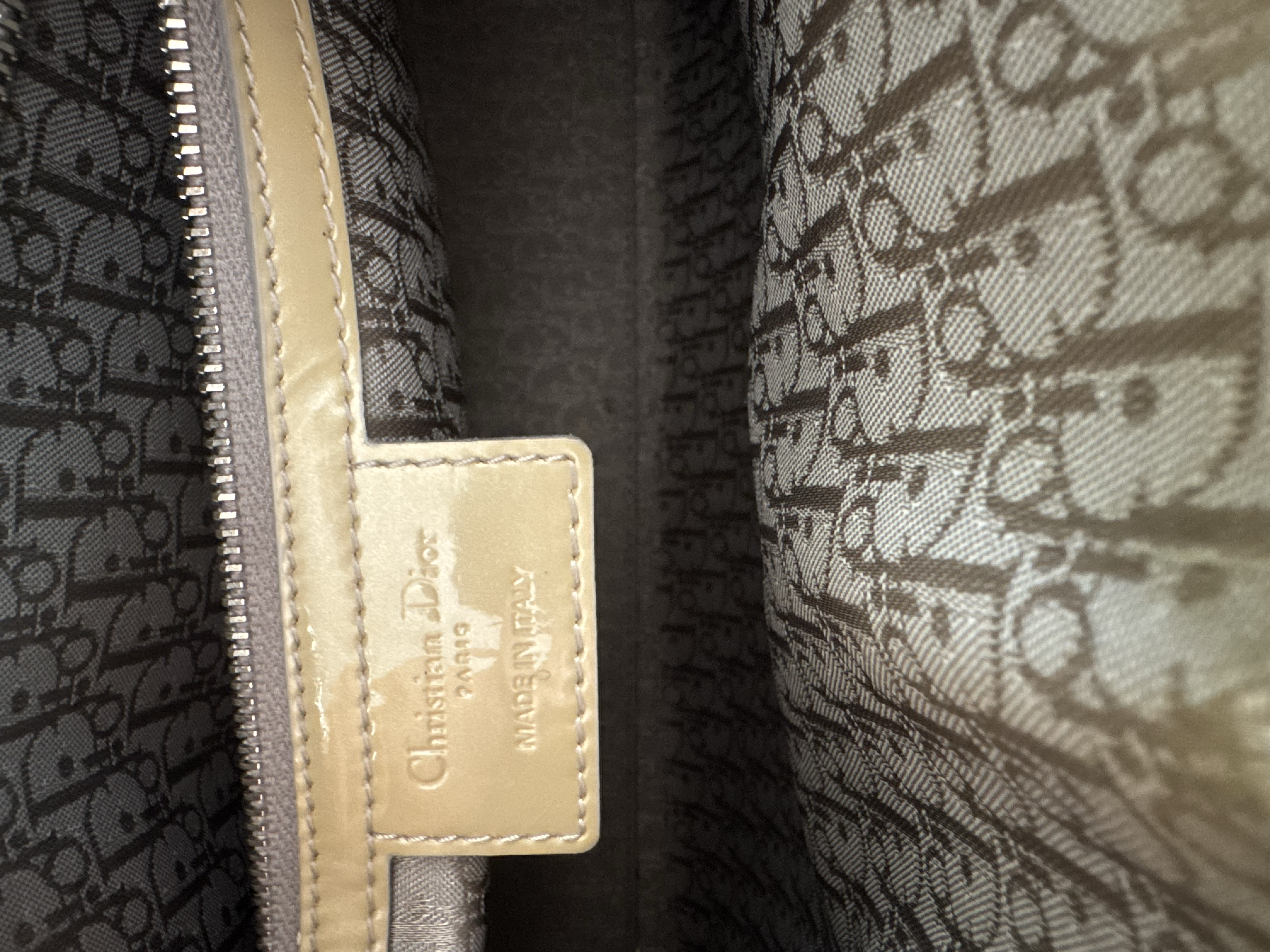 DIOR OLIVE GREEN LADY DIOR BAG 