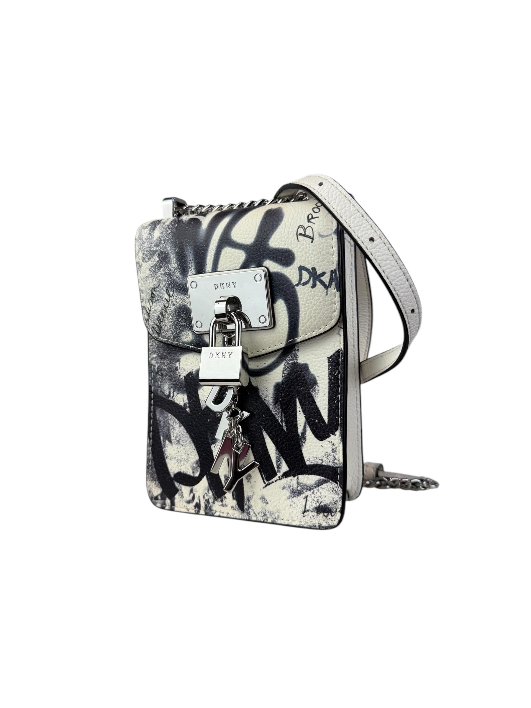 DKNY LEATHER CROSSBODY BAG