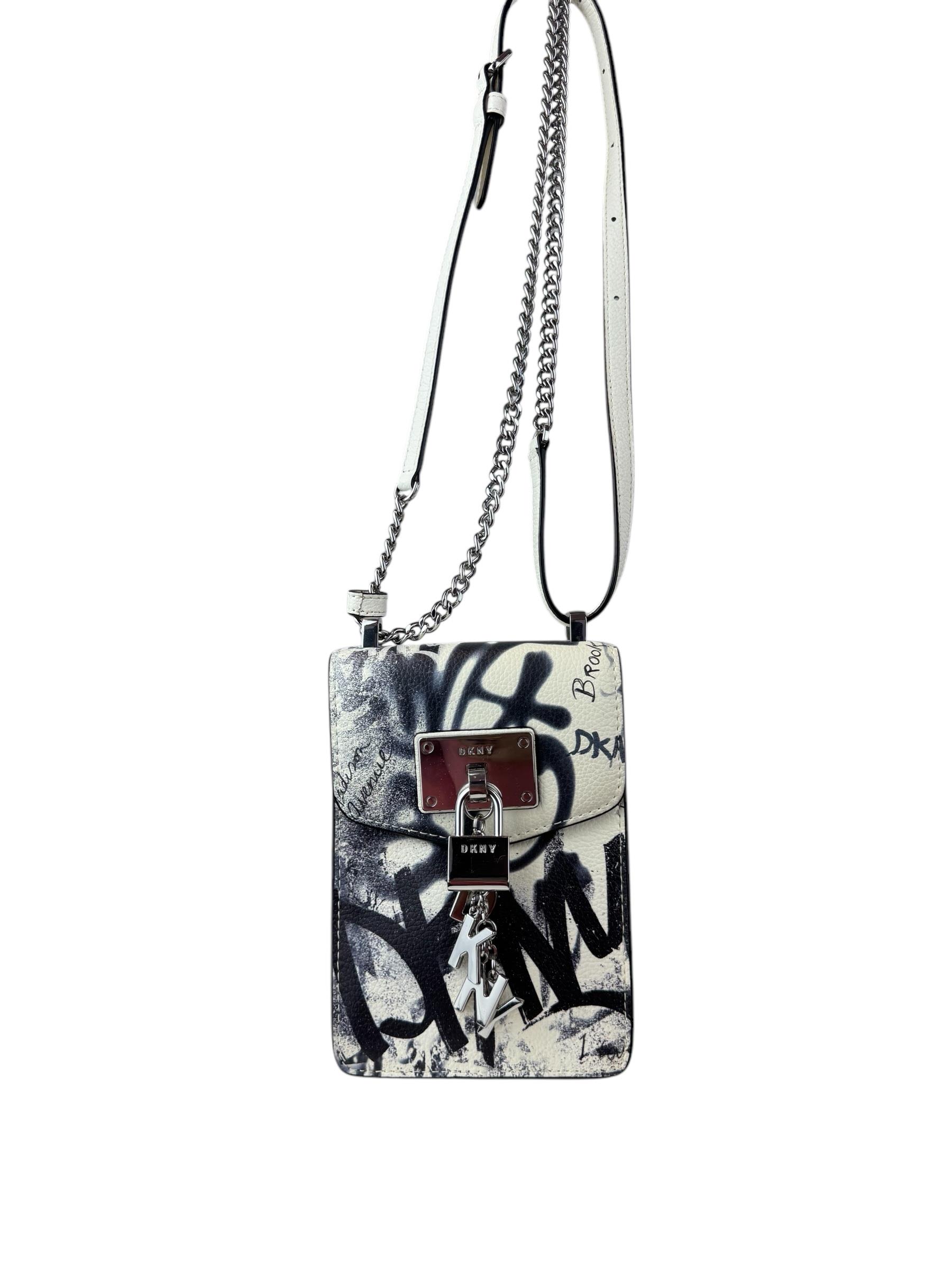 DKNY LEATHER CROSSBODY BAG
