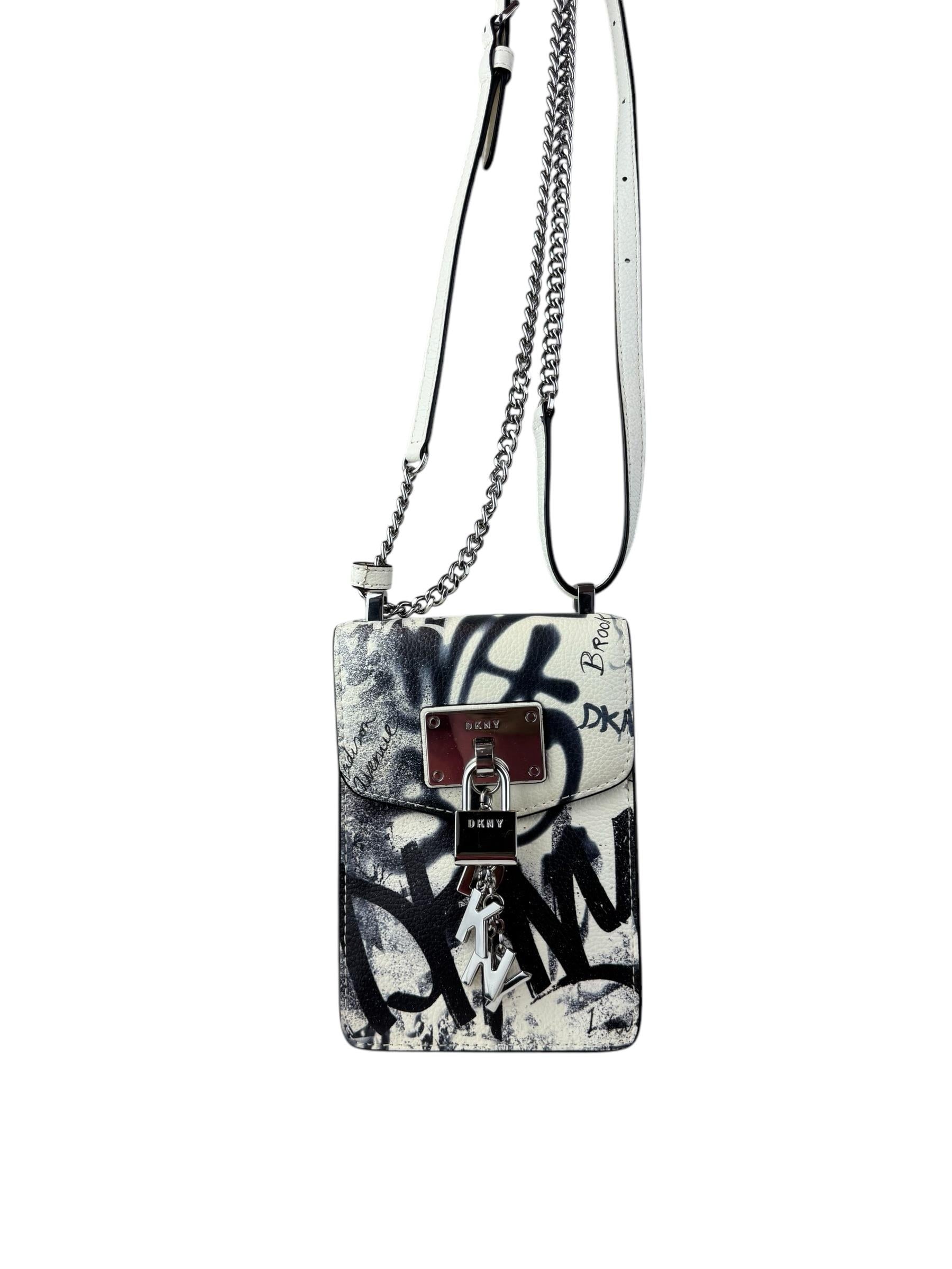 DKNY LEATHER CROSSBODY BAG