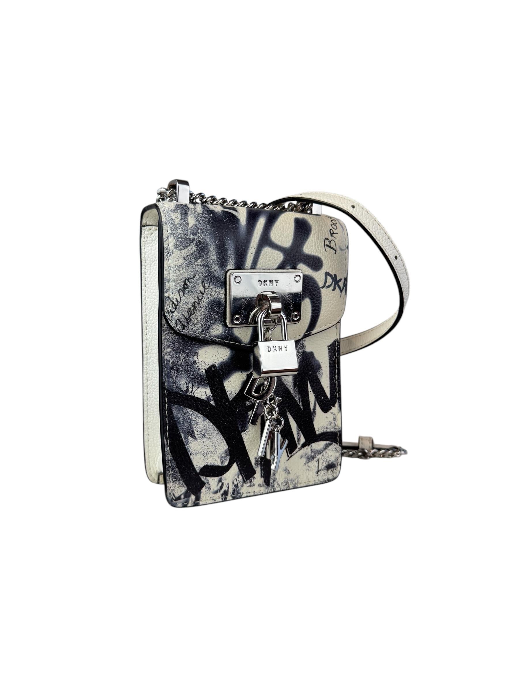 DKNY LEATHER CROSSBODY BAG