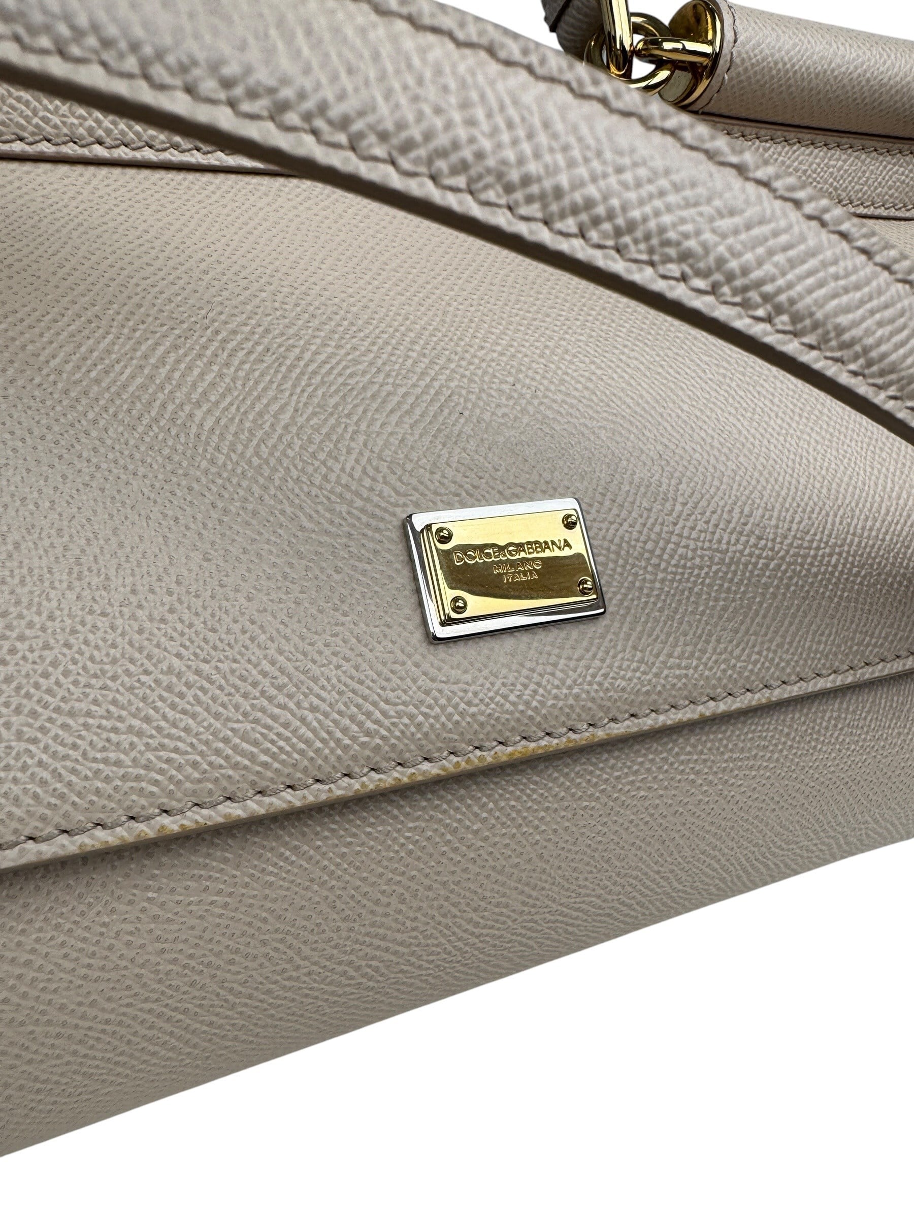 DOLCE GABBANA BEIGE SICILY BAG