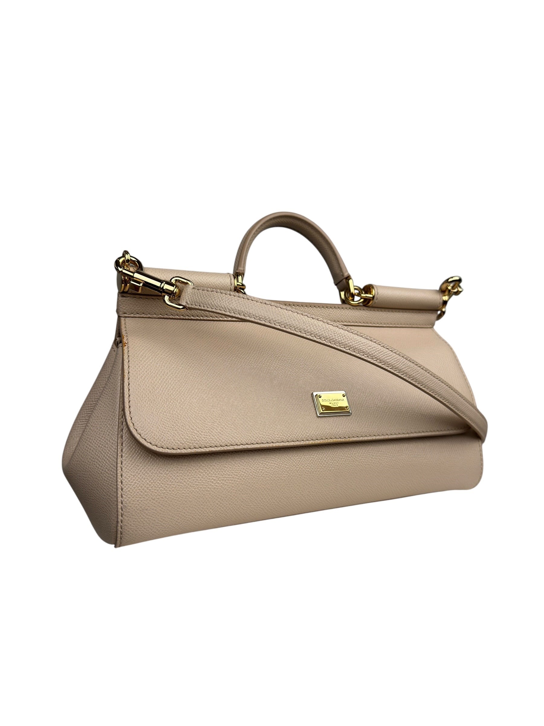 DOLCE GABBANA BEIGE SICILY BAG