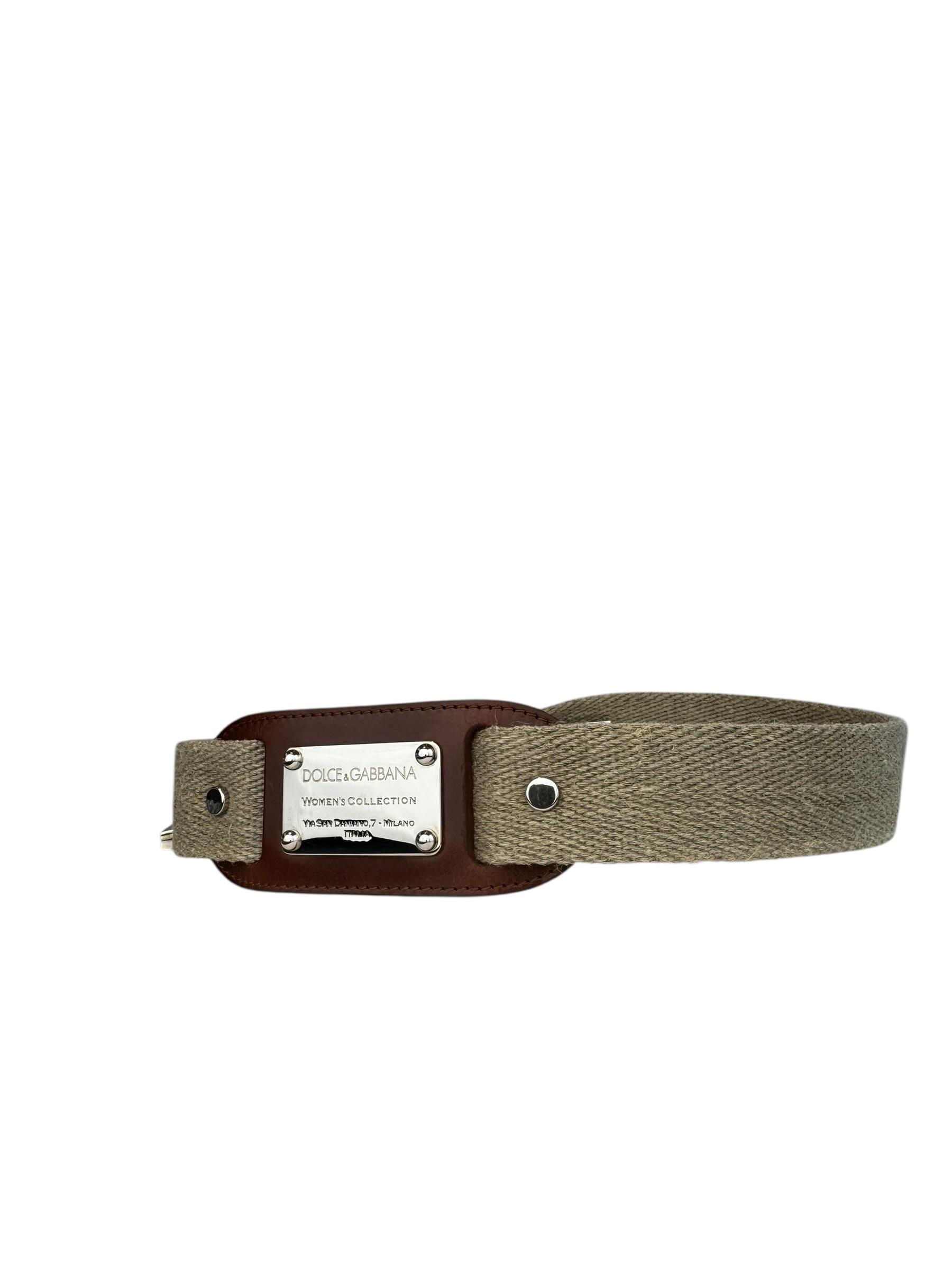 DOLCE GABBANA BROWN BELT