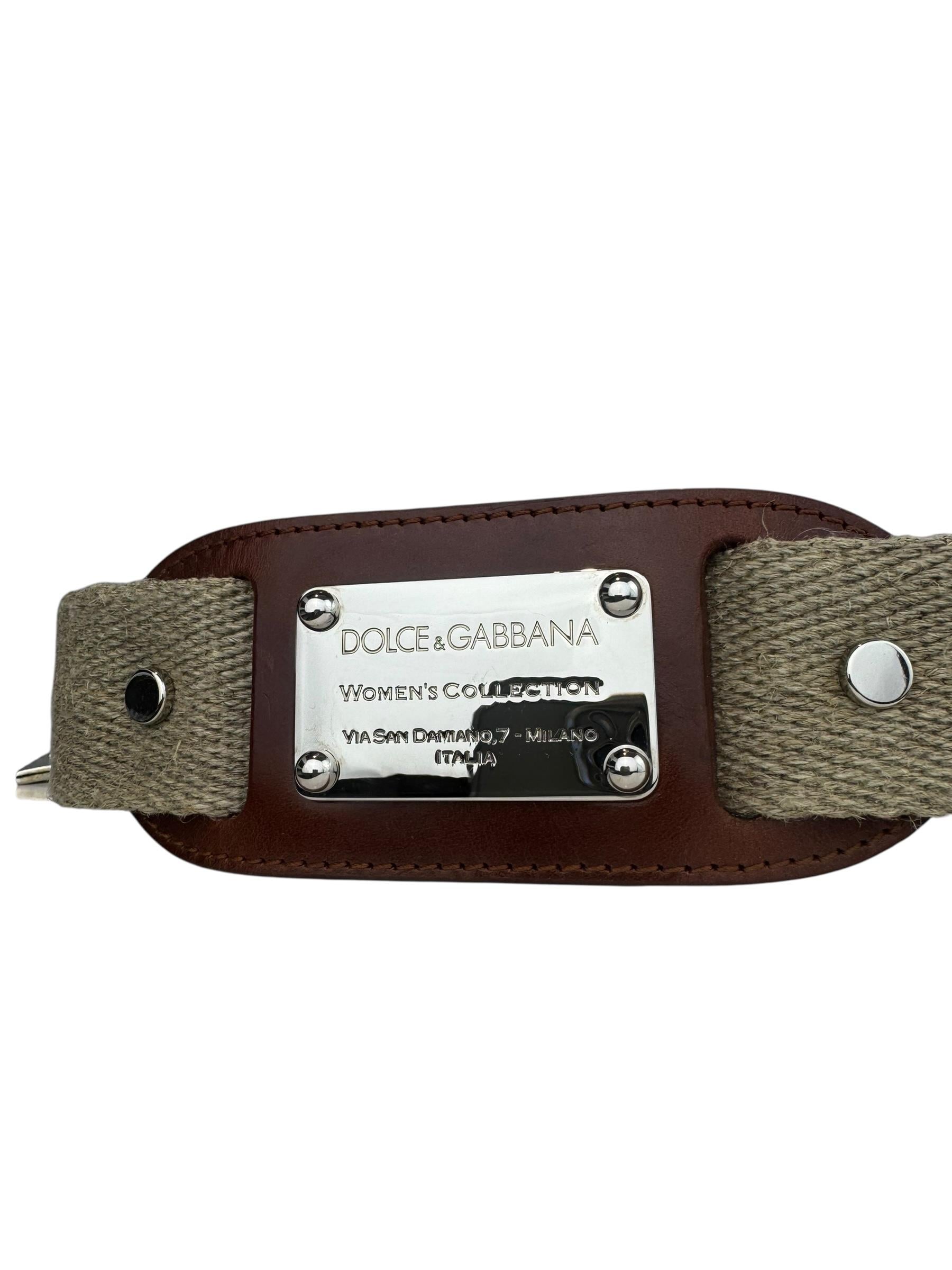 DOLCE GABBANA BROWN BELT