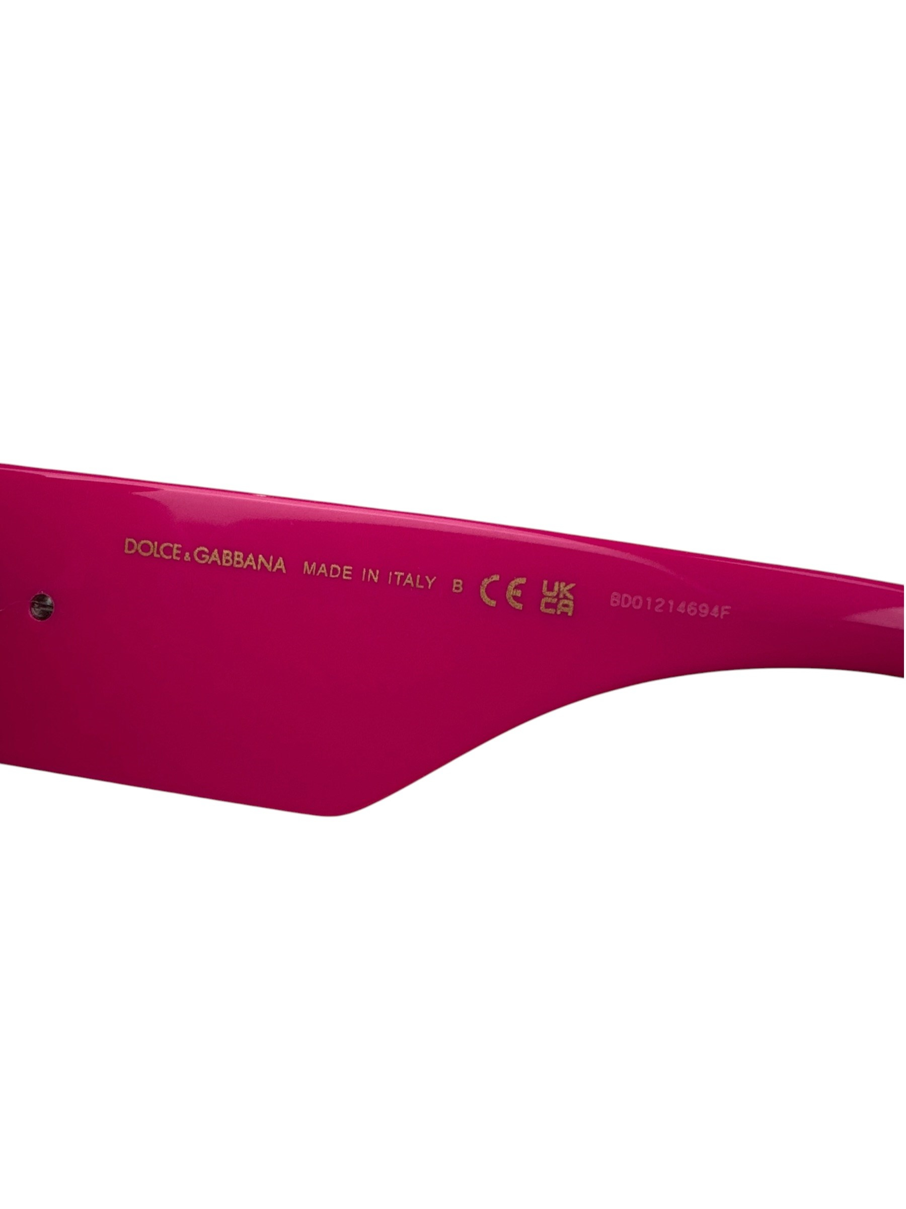 DOLCE GABBANA DG4416 FUSHIA SQUARE SUNGLASSES