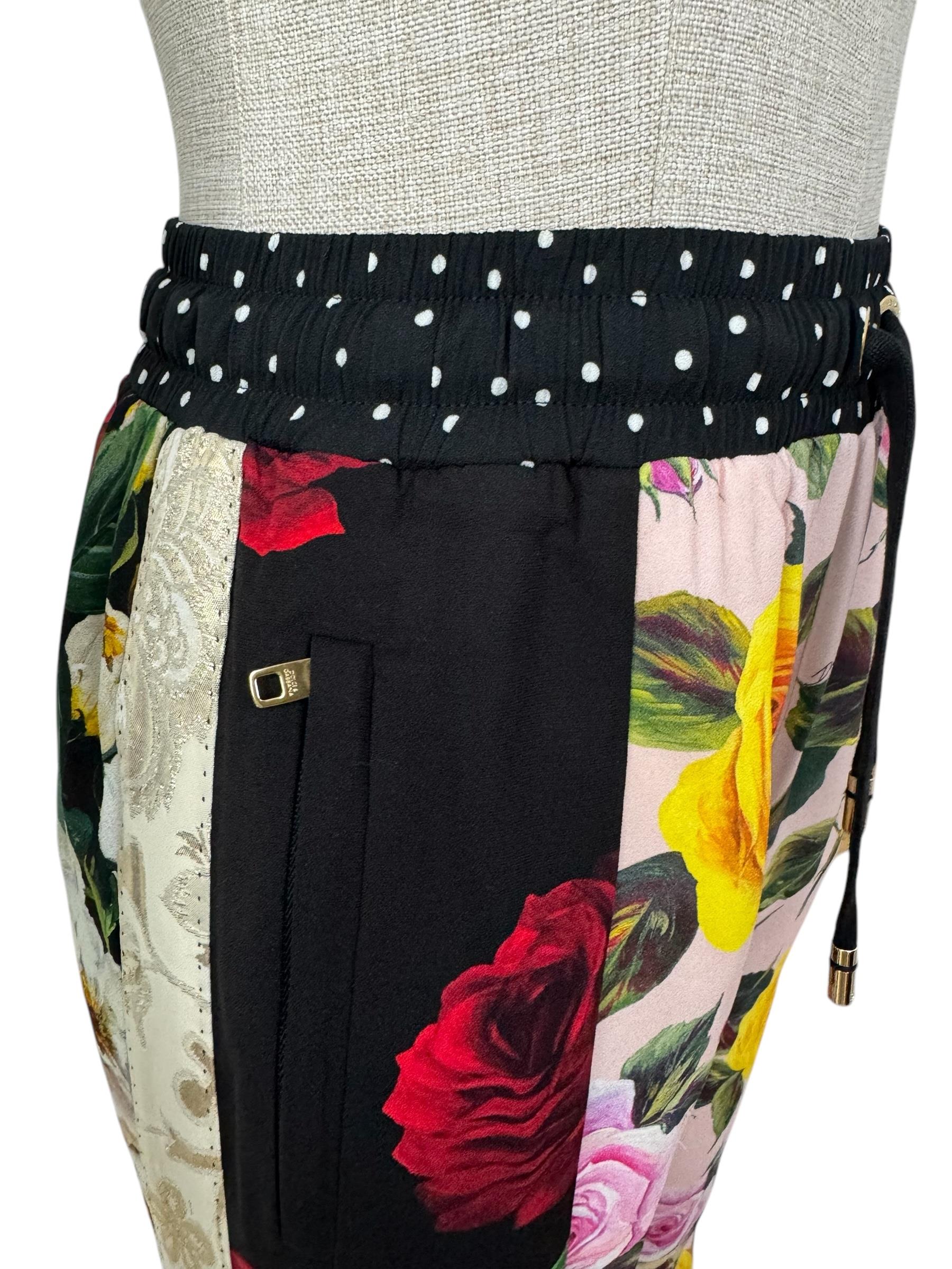 DOLCE GABBANA FLORAL PANTS