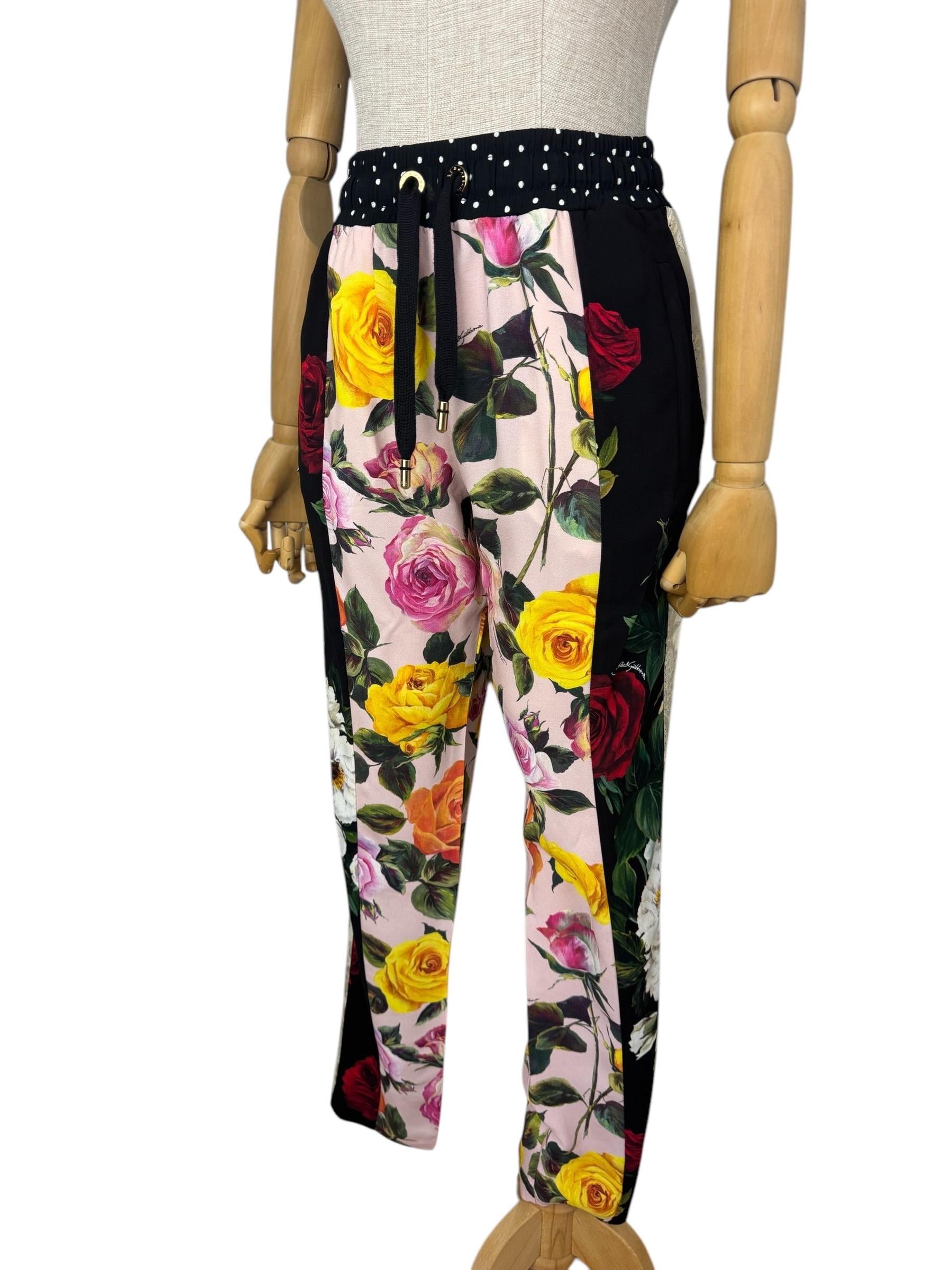DOLCE GABBANA FLORAL PANTS