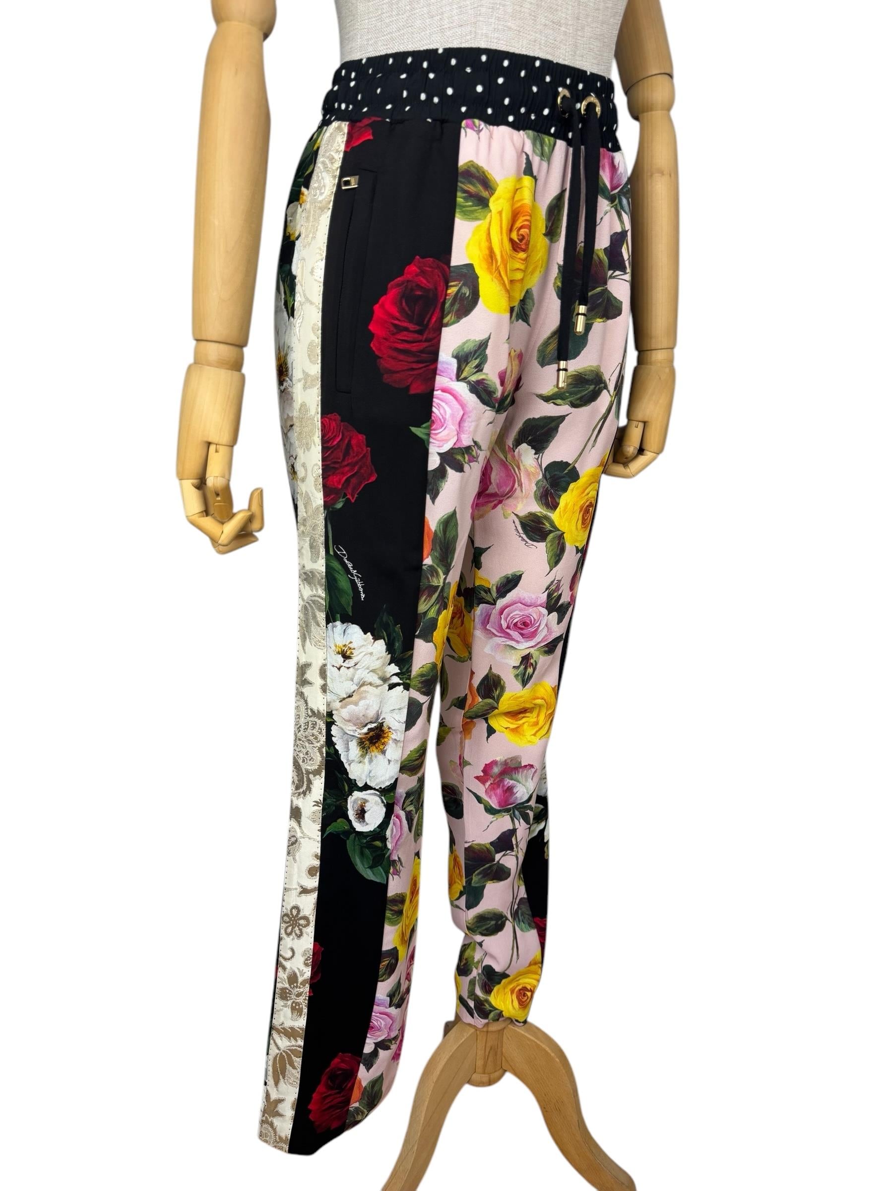 DOLCE GABBANA FLORAL PANTS