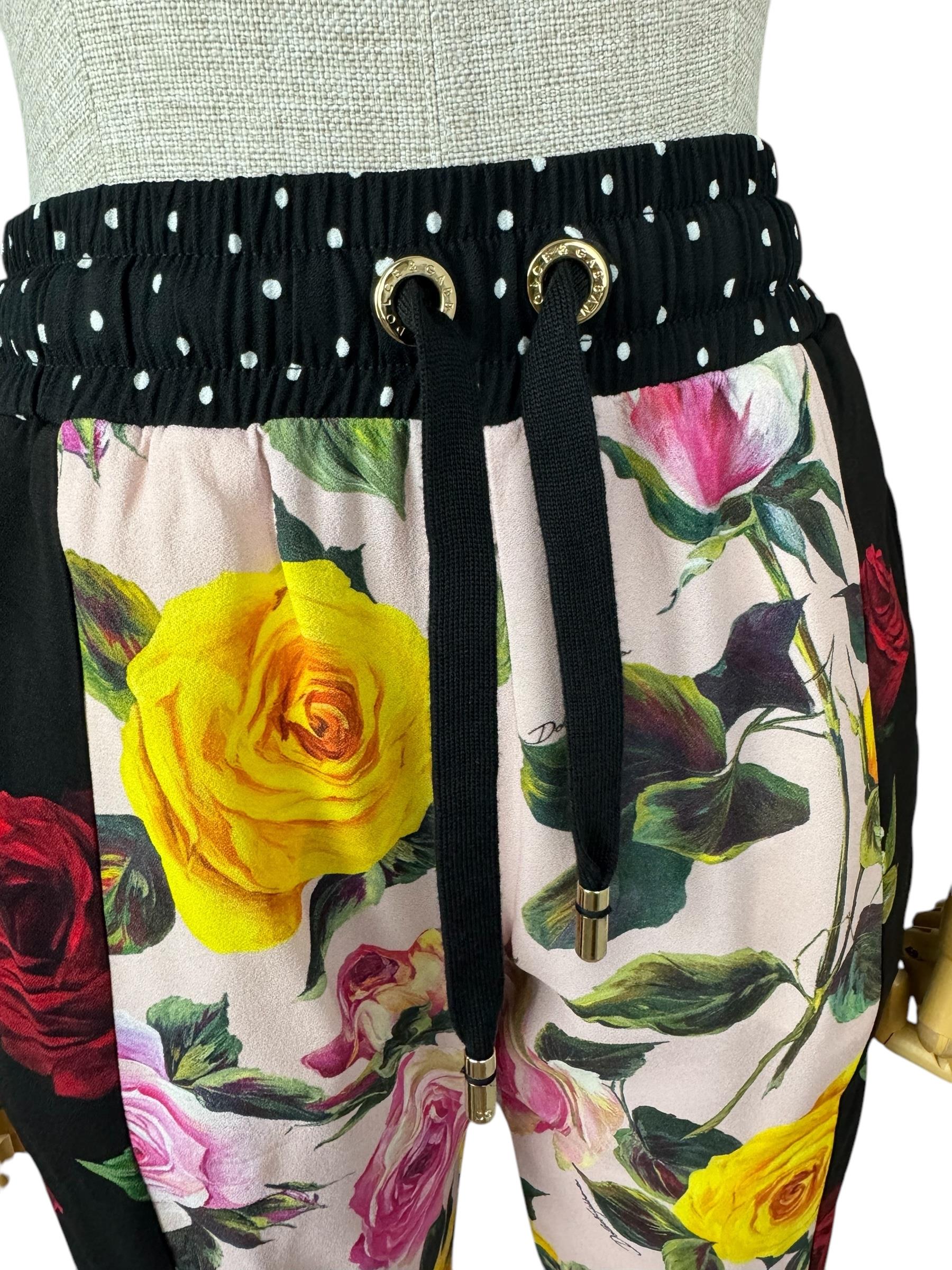 DOLCE GABBANA FLORAL PANTS