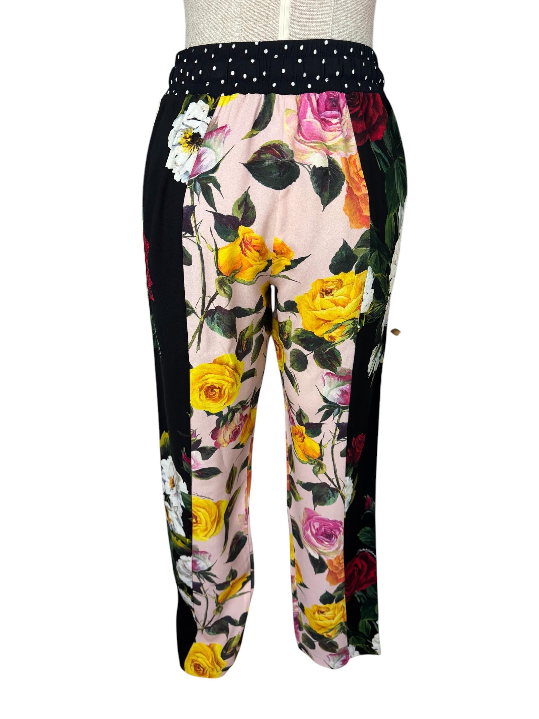 DOLCE GABBANA FLORAL PANTS