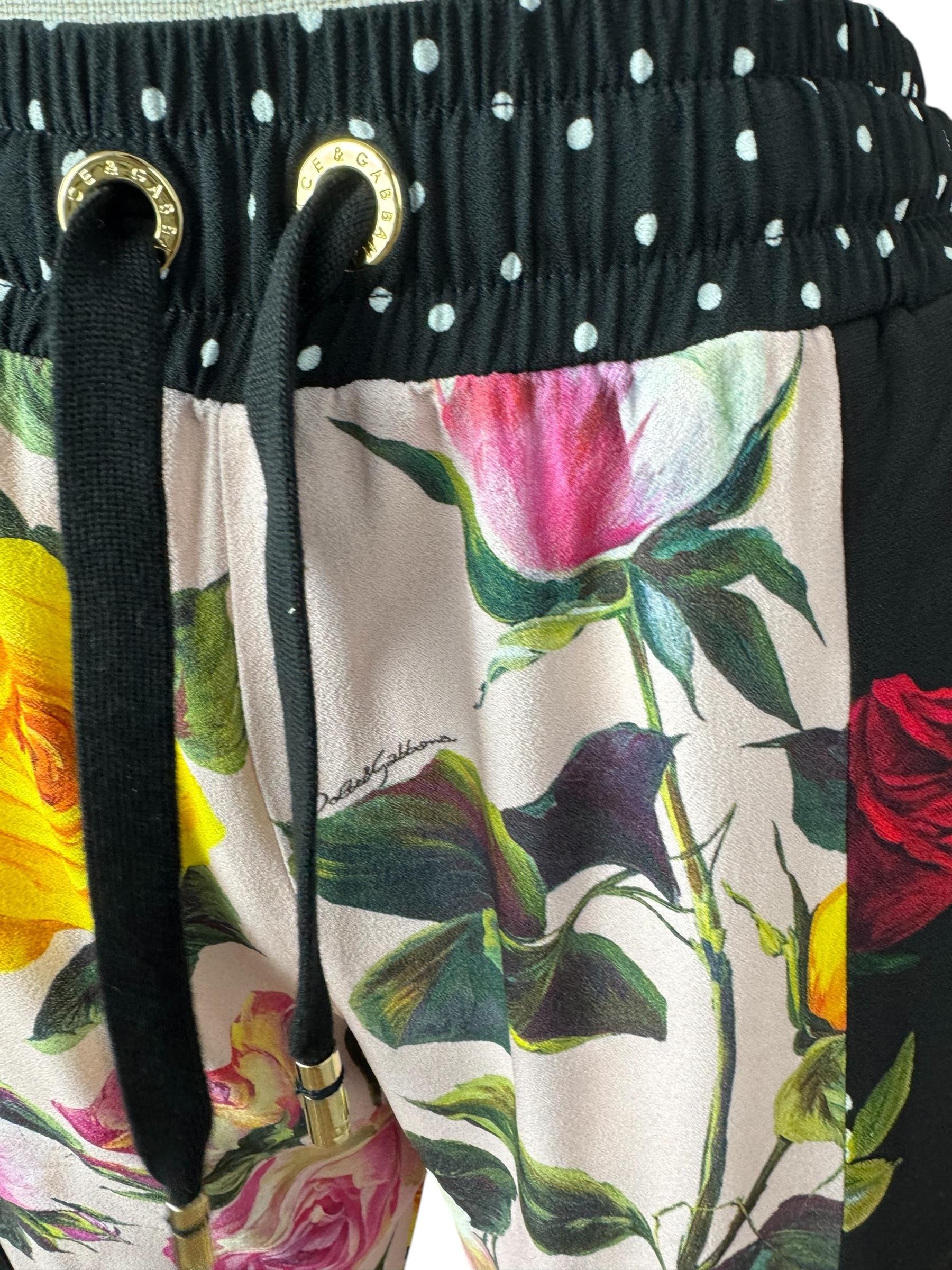 DOLCE GABBANA FLORAL PANTS