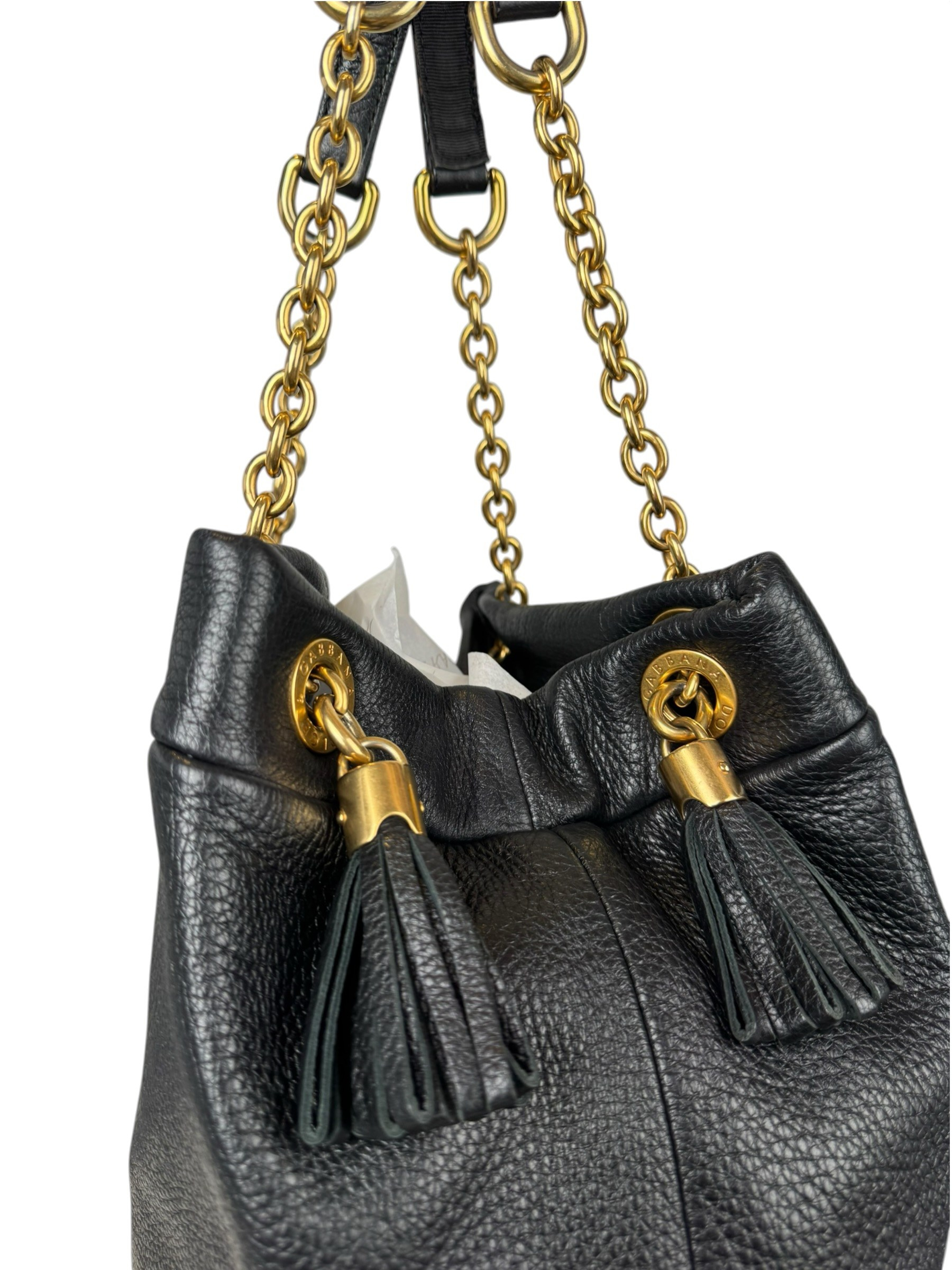 DOLCE GABBANA LEATHER TOTE BAG
