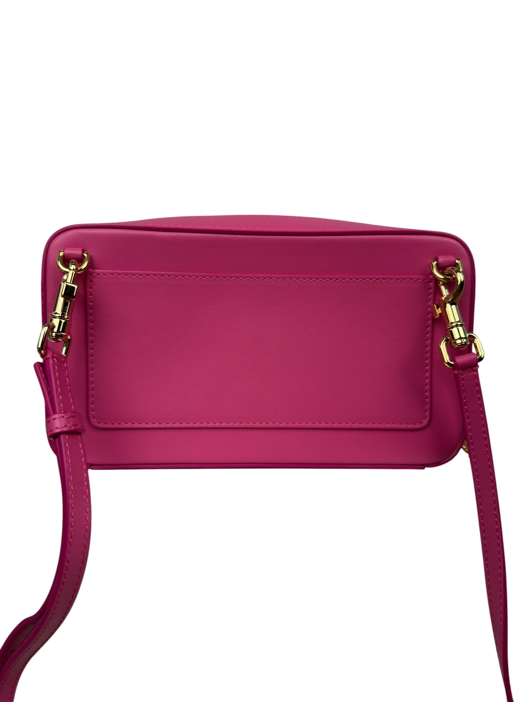 DOLCE GABBANA PINK LOGO CROSSBODY BAG