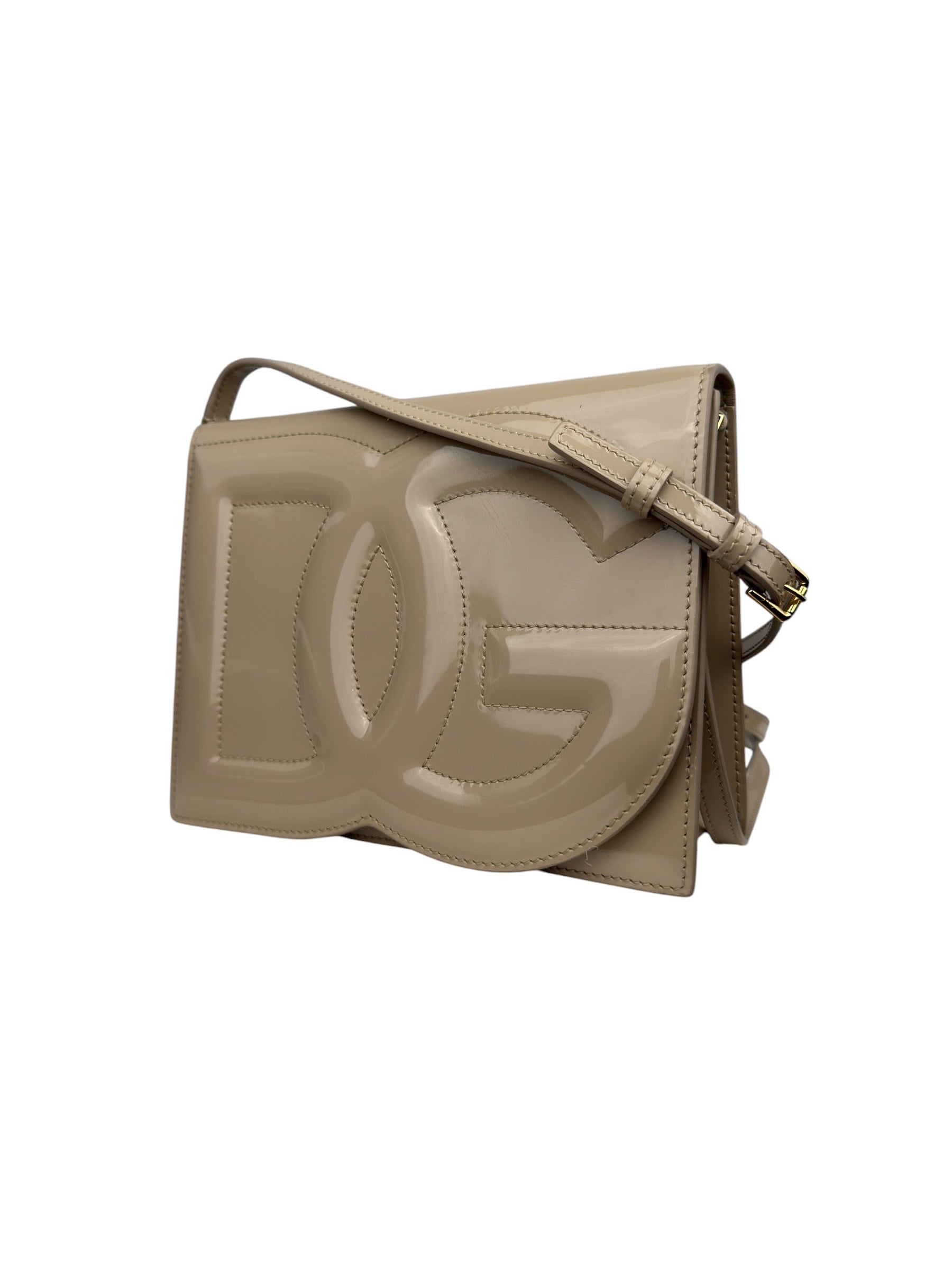 DOLCE GABBANA SHINY DG LOGO BAG