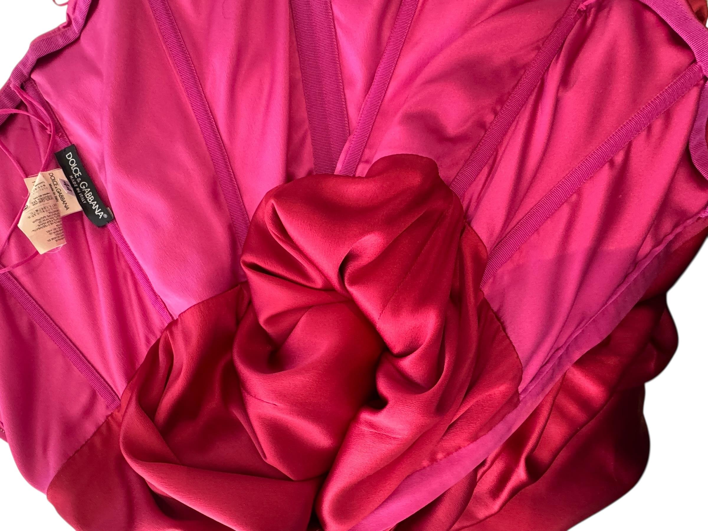 DOLCE GABBANA SILK DRESS