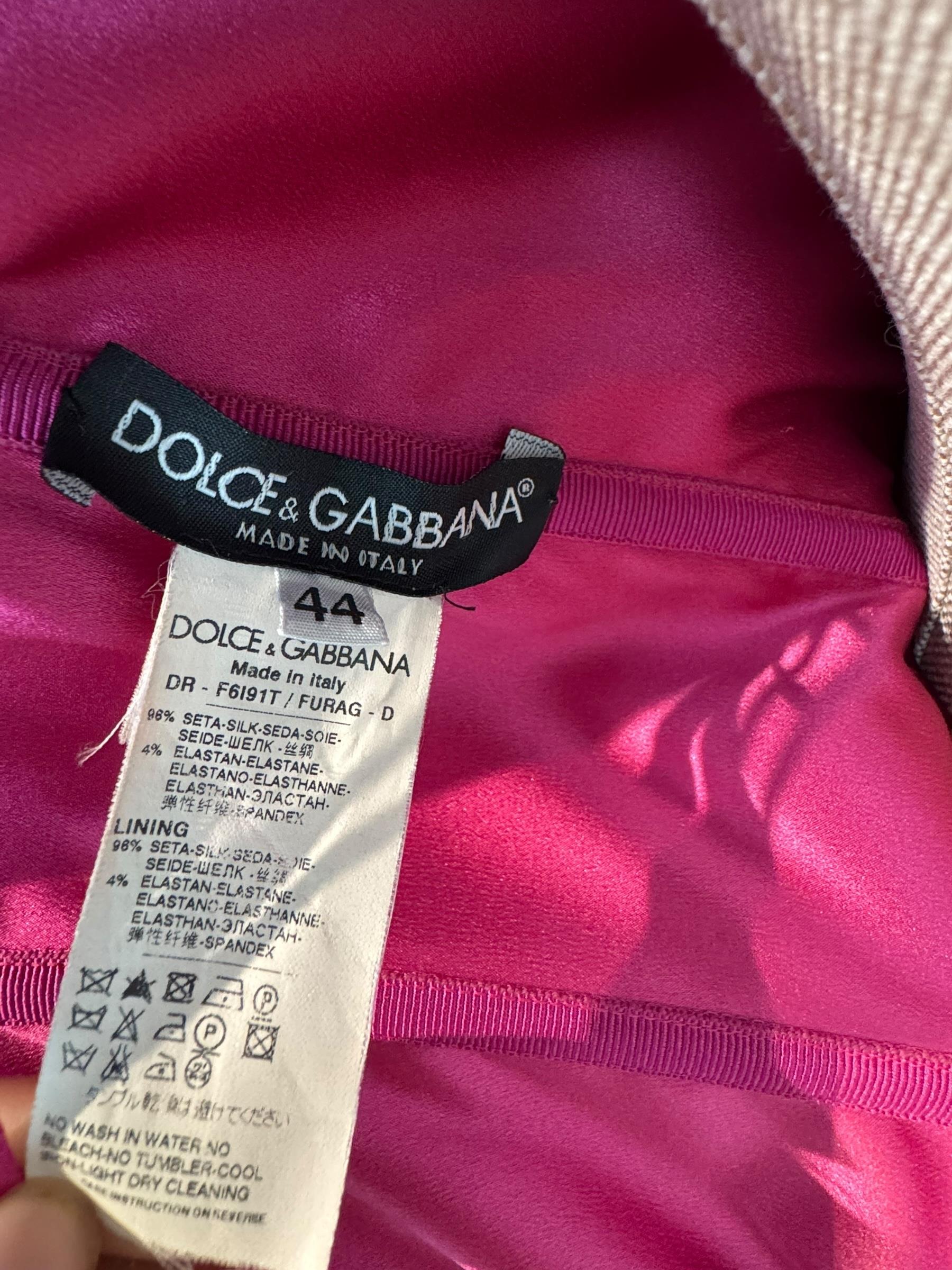 DOLCE GABBANA SILK DRESS