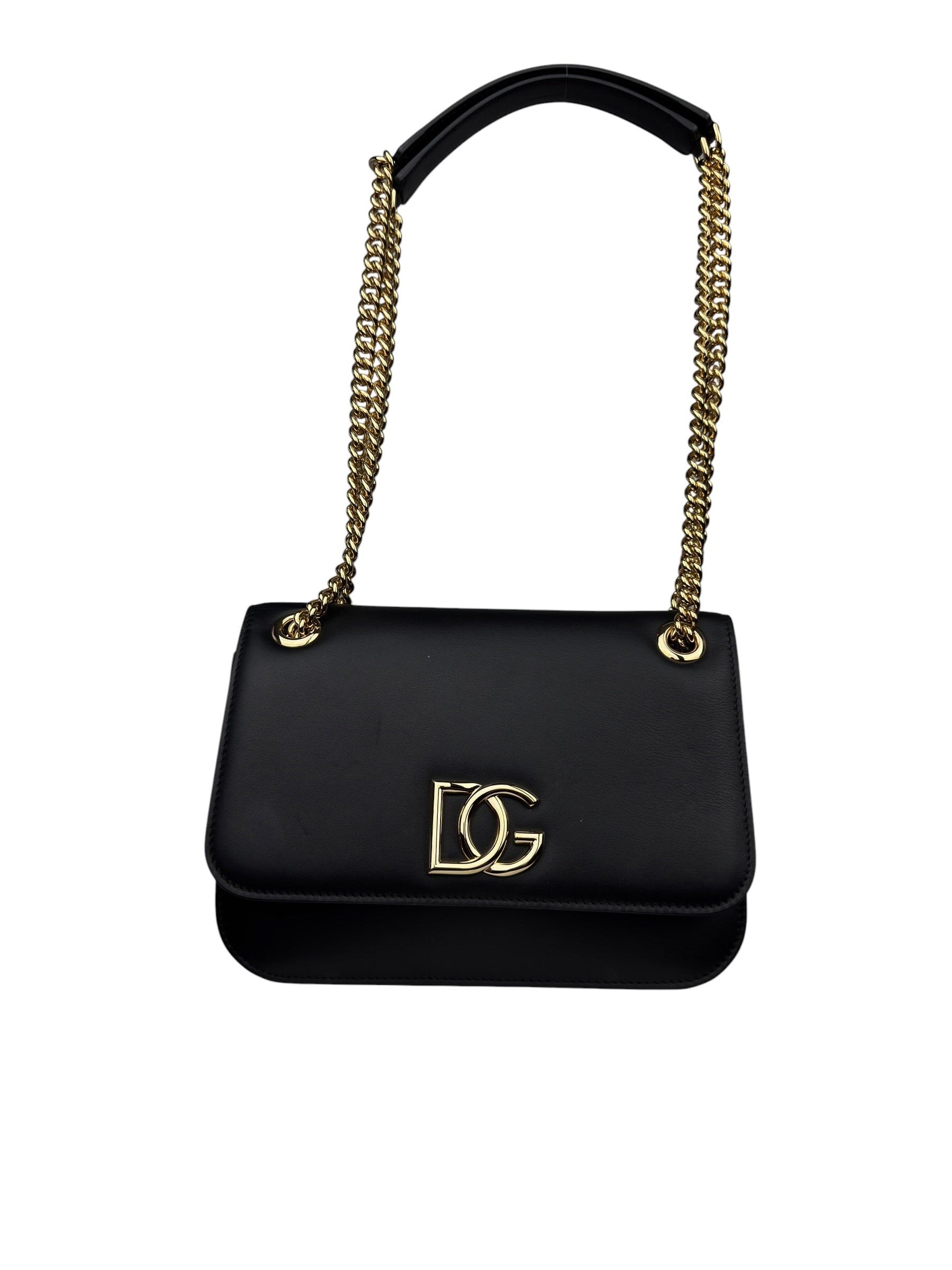 DOLCE GABBANA SILVER CHAIN  BAG