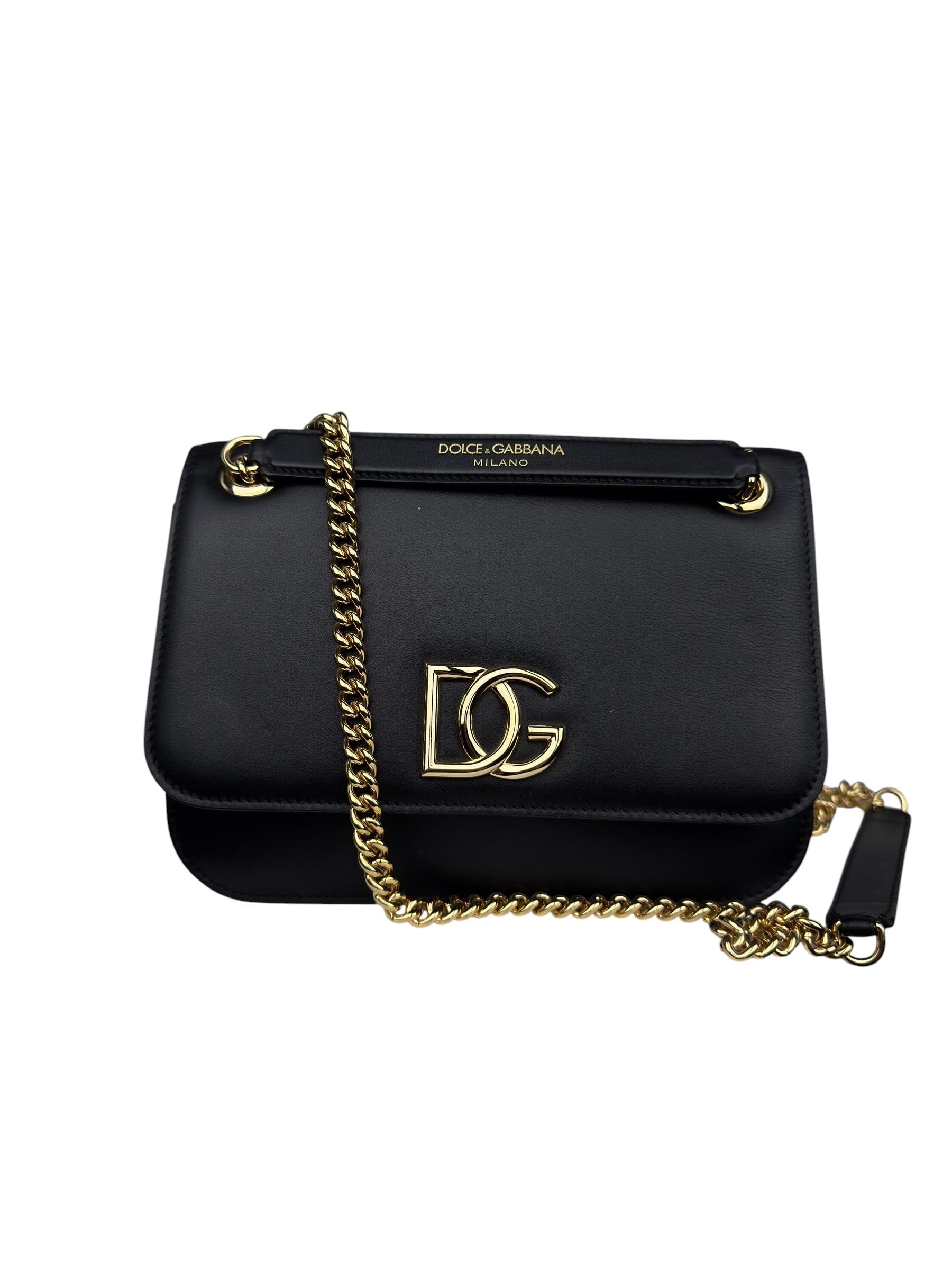 DOLCE GABBANA SILVER CHAIN  BAG