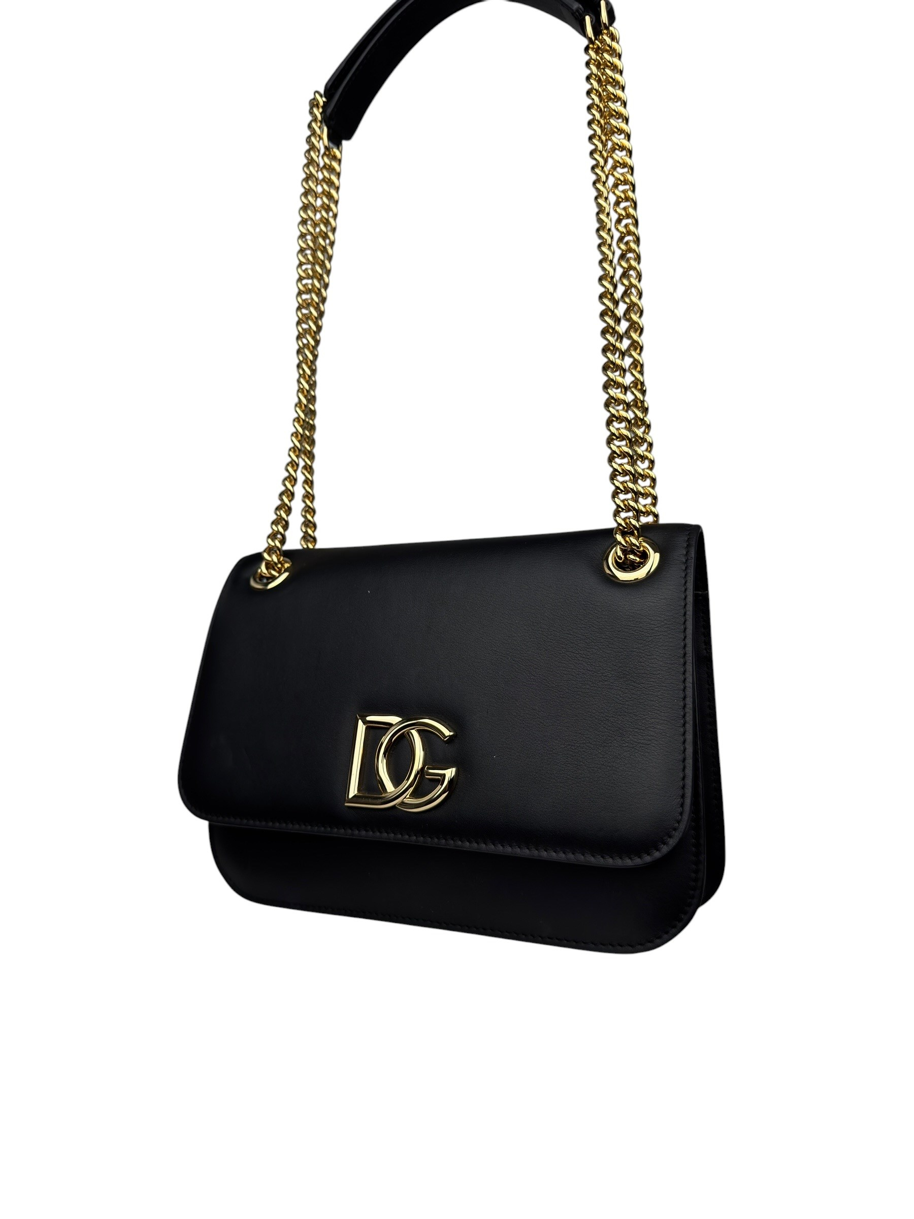 DOLCE GABBANA SILVER CHAIN  BAG