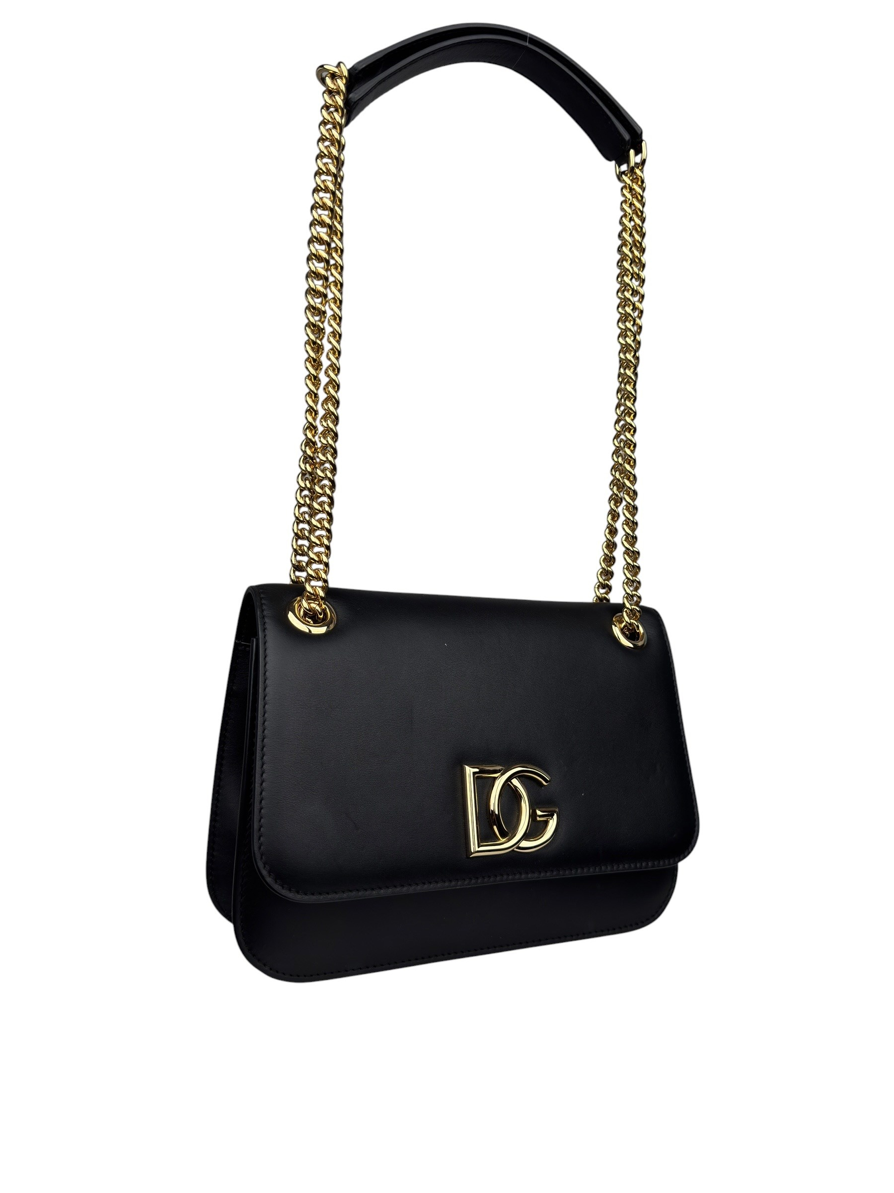 DOLCE GABBANA SILVER CHAIN  BAG