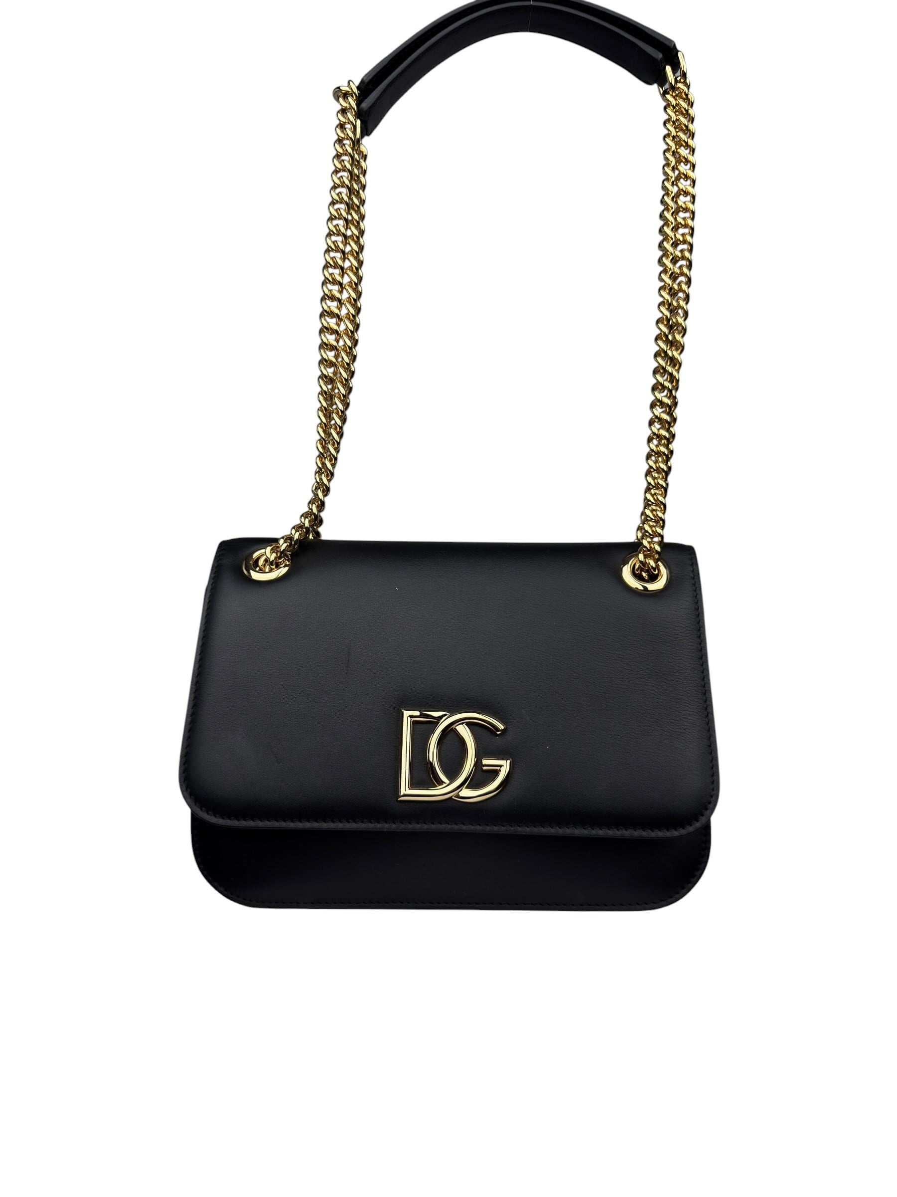 DOLCE GABBANA SILVER CHAIN  BAG