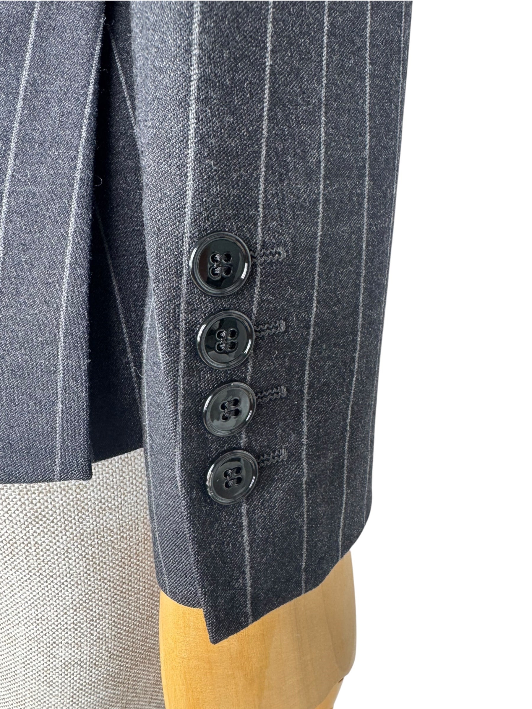 DOLCE GABBANA STRIPPED LEOPARD BLAZER JACKET